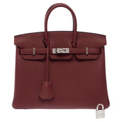 Hermès Birkin 25 Handbag Red