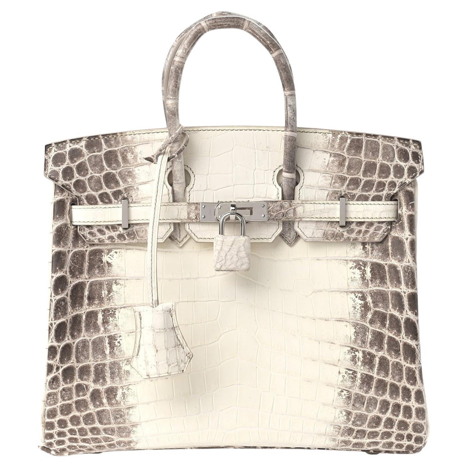 Hermès White Clemence 35cm Birkin with Twlly and Rodeo Charm at 1stDibs