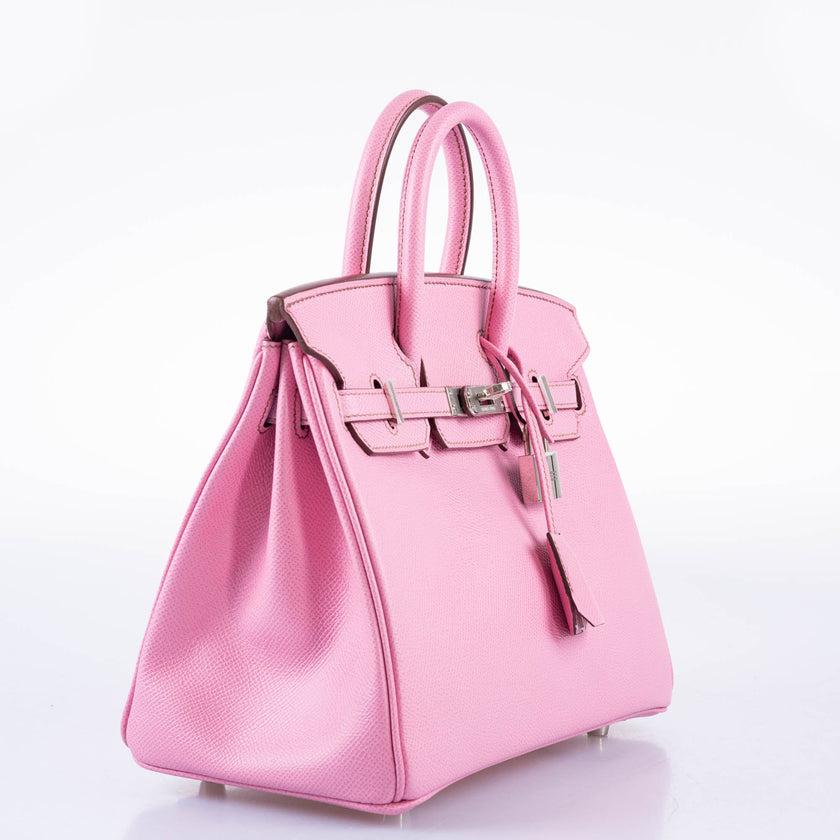 Hermes Kelly 20 Mini Sellier 5P Pink Bubblegum Bag Epsom Palladium Hardware  at 1stDibs