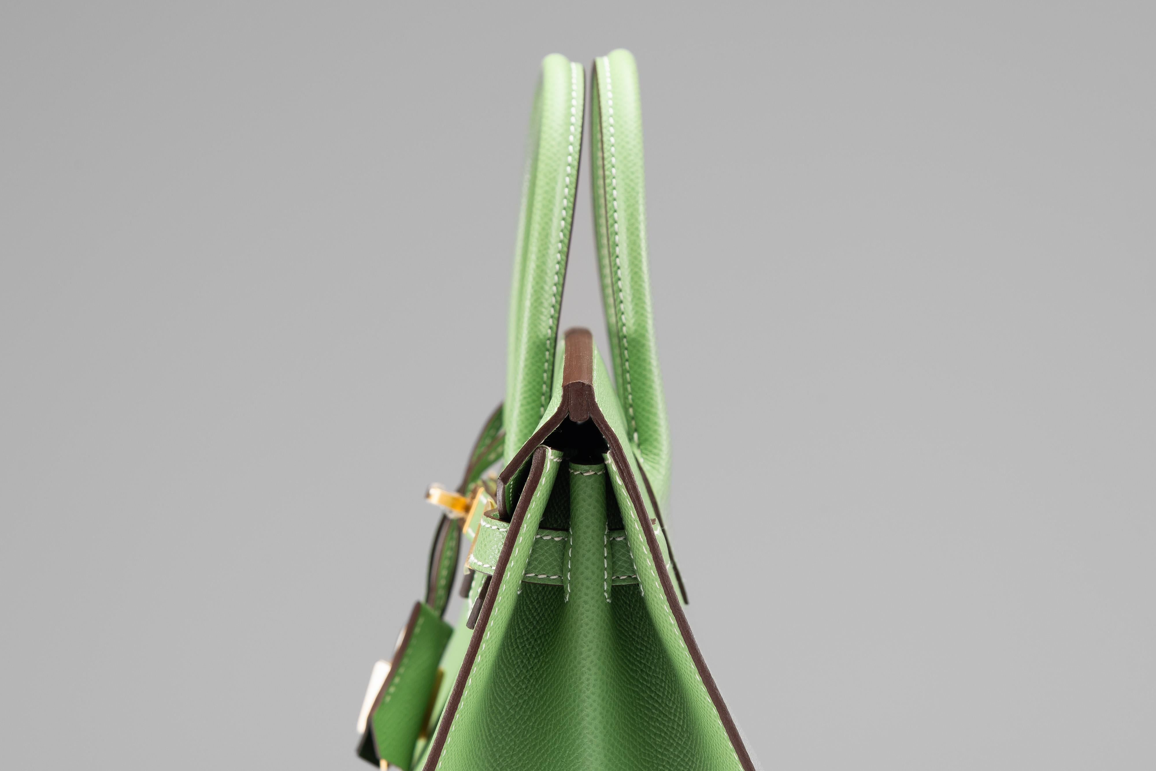 Hermes Birkin 25 HSS VIP Order Vert Criquet NEW Komplett-Set 8