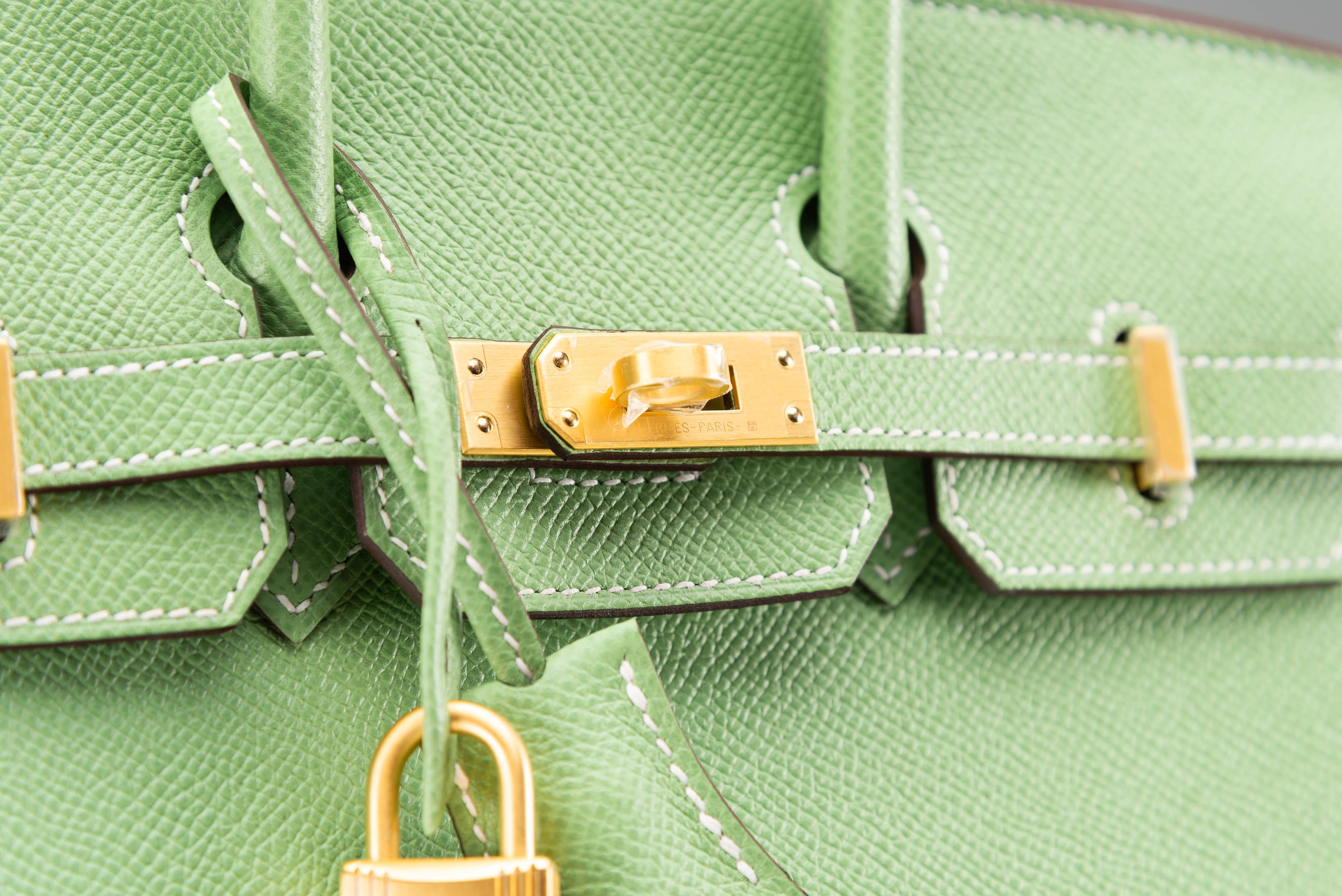 Hermes Birkin 25 HSS VIP Order Vert Criquet NEW Komplett-Set 11
