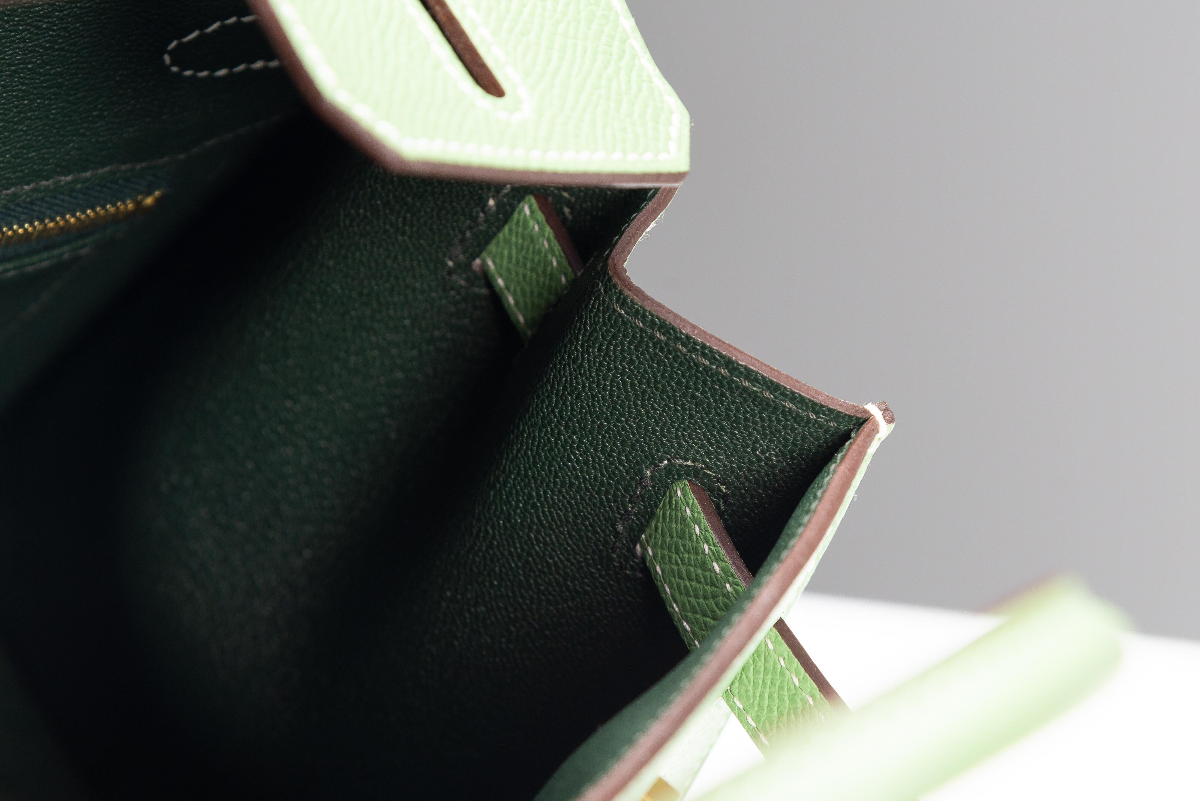 Hermes Birkin 25 HSS VIP Order Vert Criquet NEW Komplett-Set 14