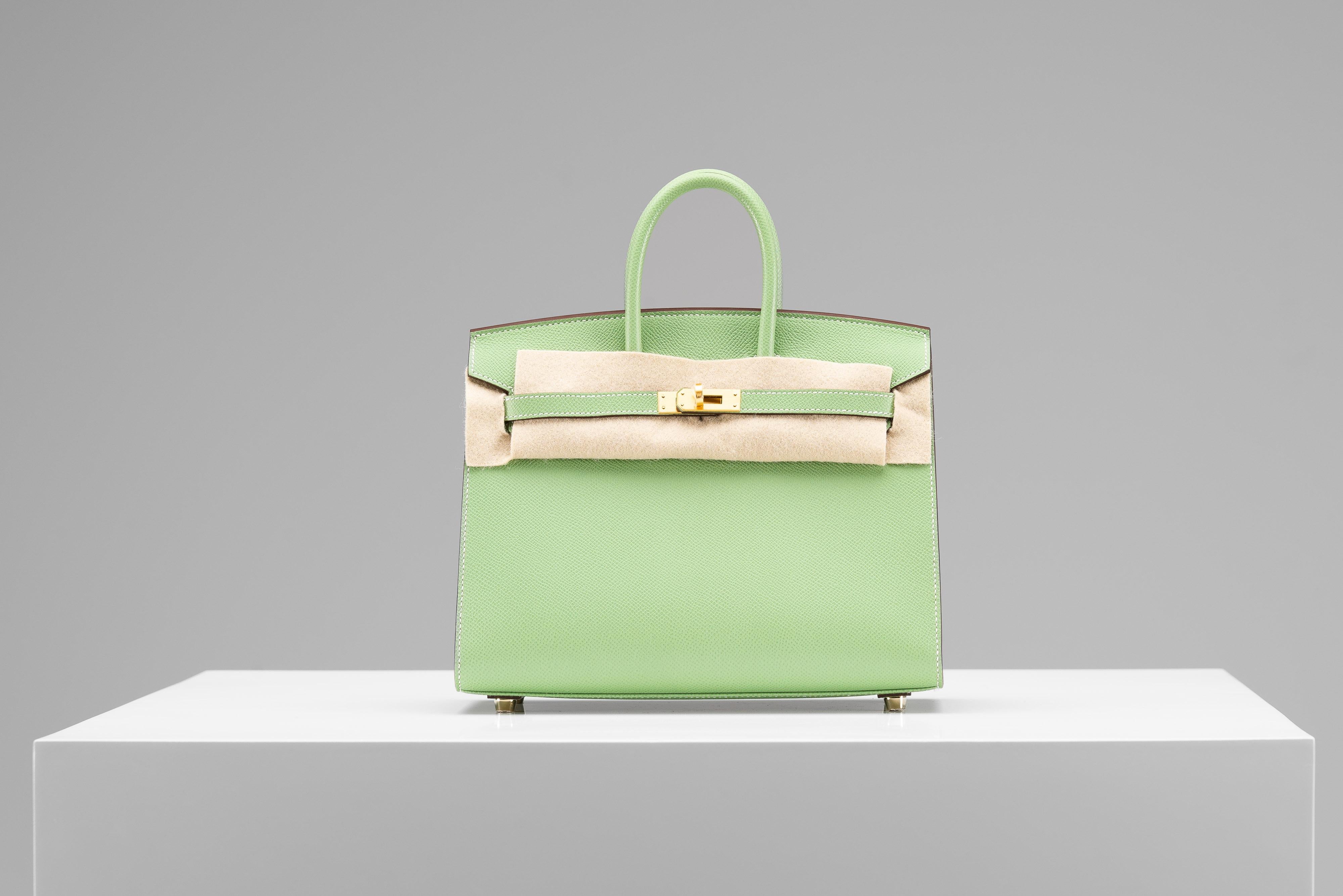 Hermes Birkin 25 HSS VIP Order Vert Criquet NEW Komplett-Set 16