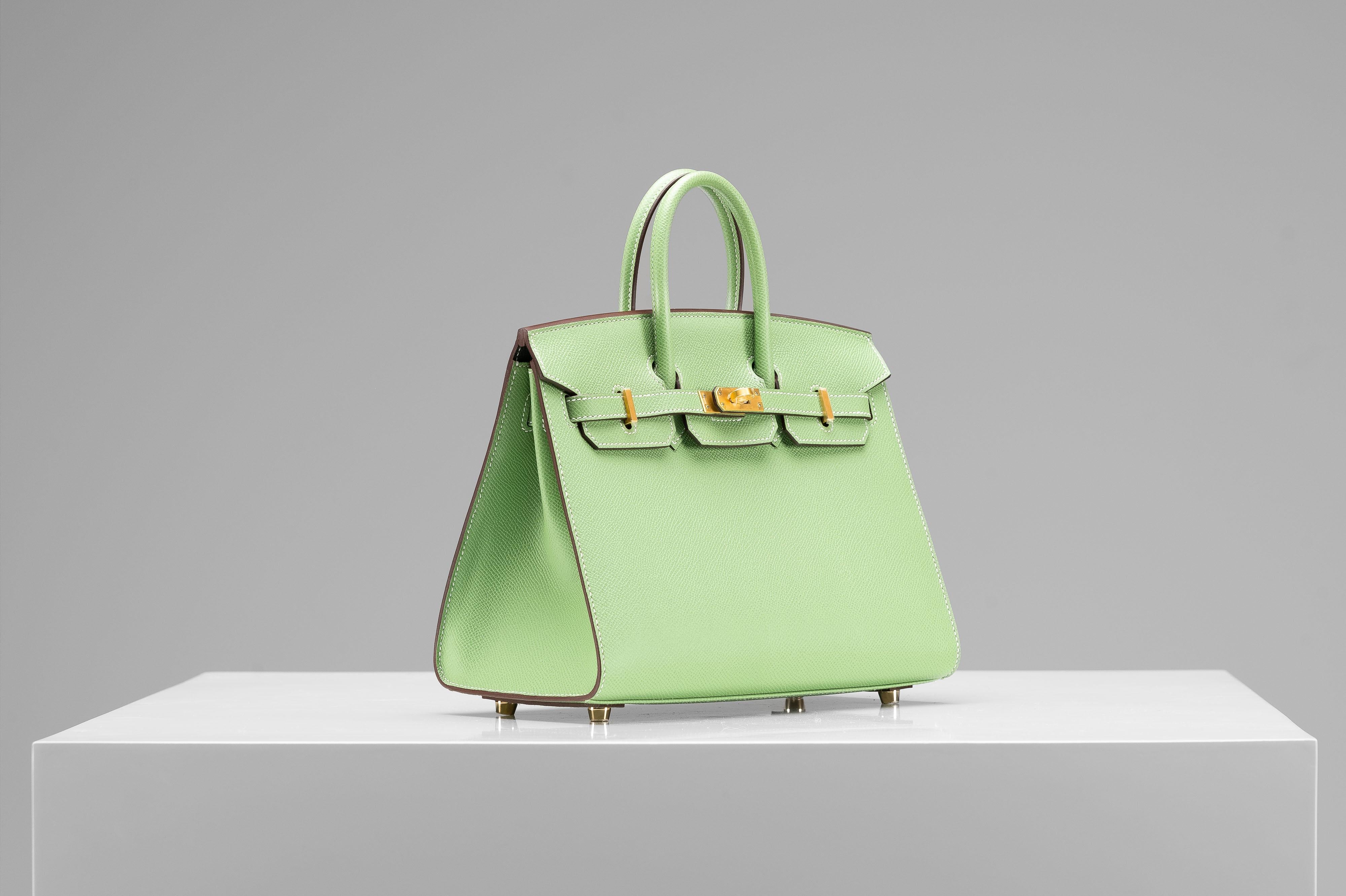 Hermes Birkin 25 HSS VIP Order Vert Criquet NEW Komplett-Set (Grün)