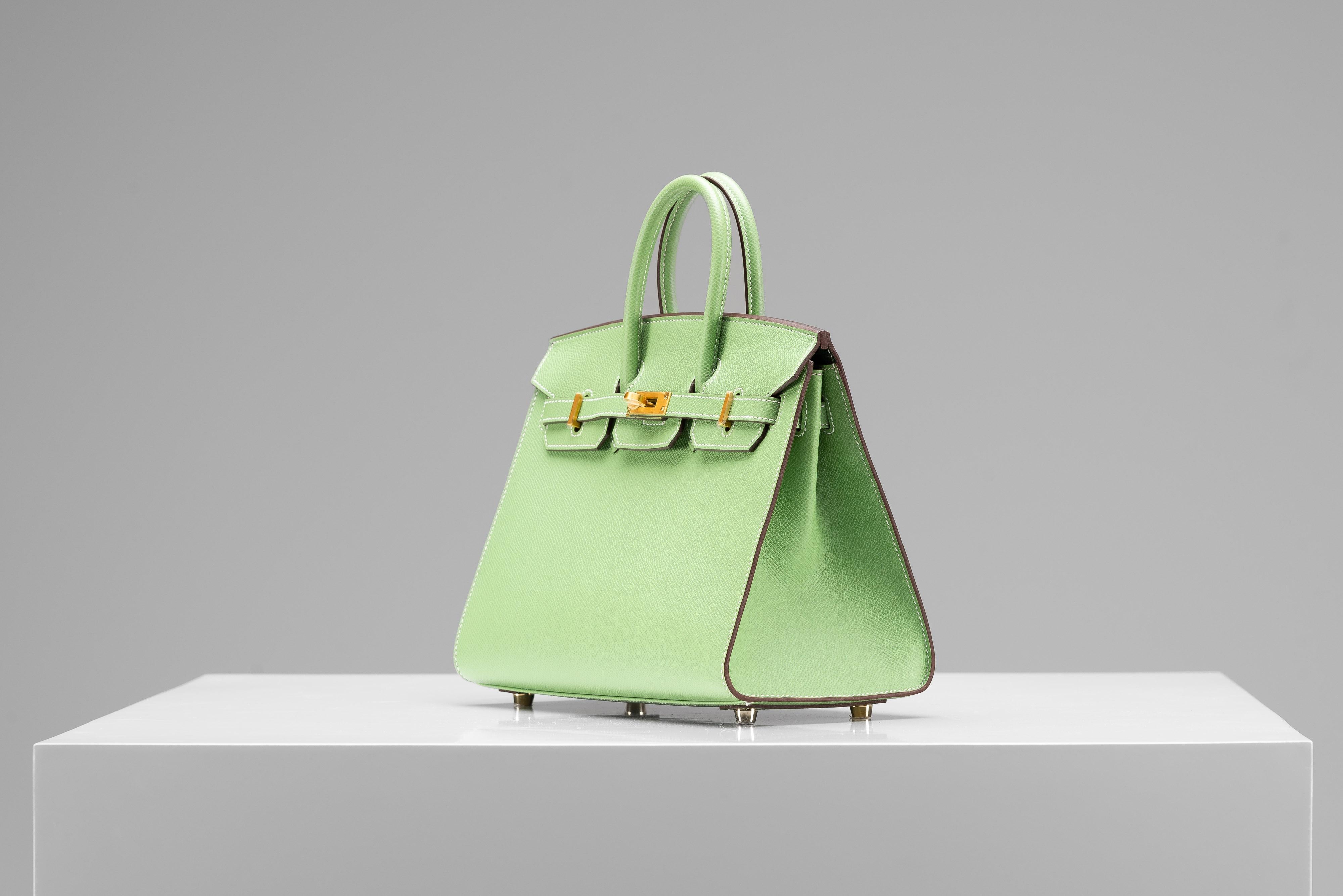 Hermes Birkin 25 HSS VIP Order Vert Criquet NEW Komplett-Set für Damen oder Herren