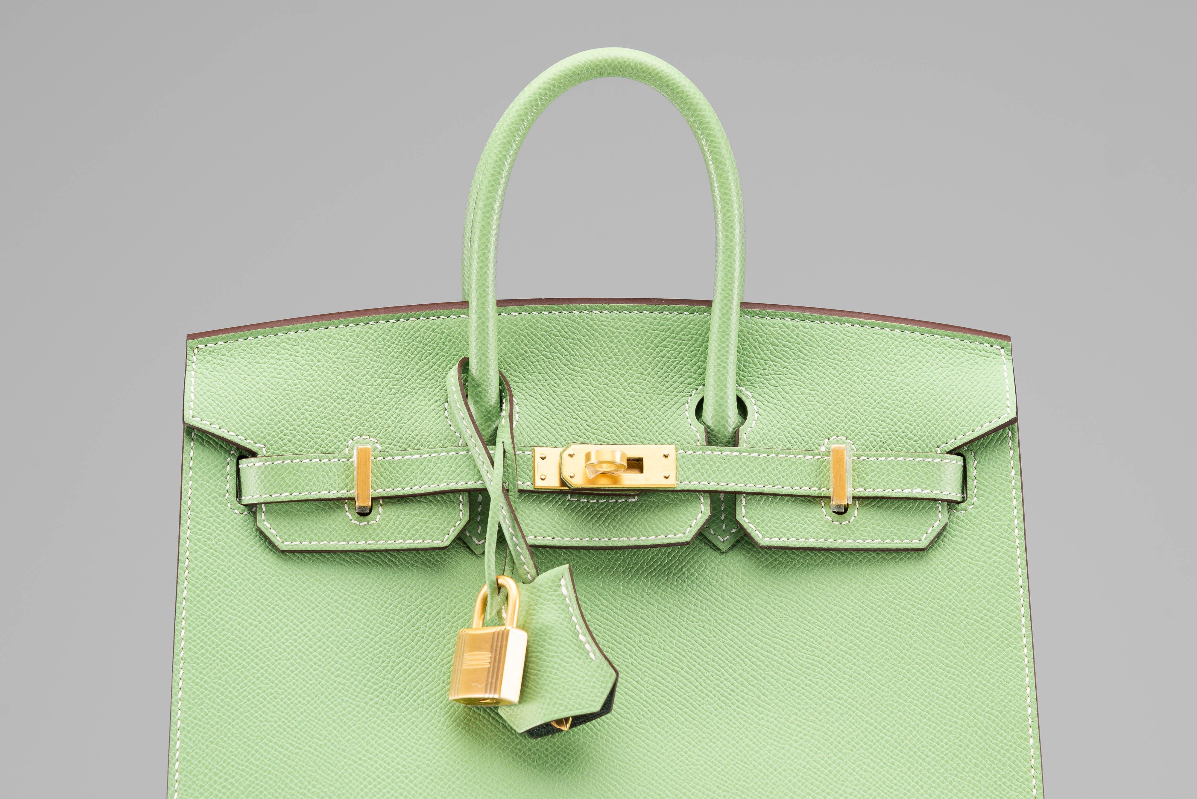 Hermes Birkin 25 HSS VIP Order Vert Criquet NEW Komplett-Set 2