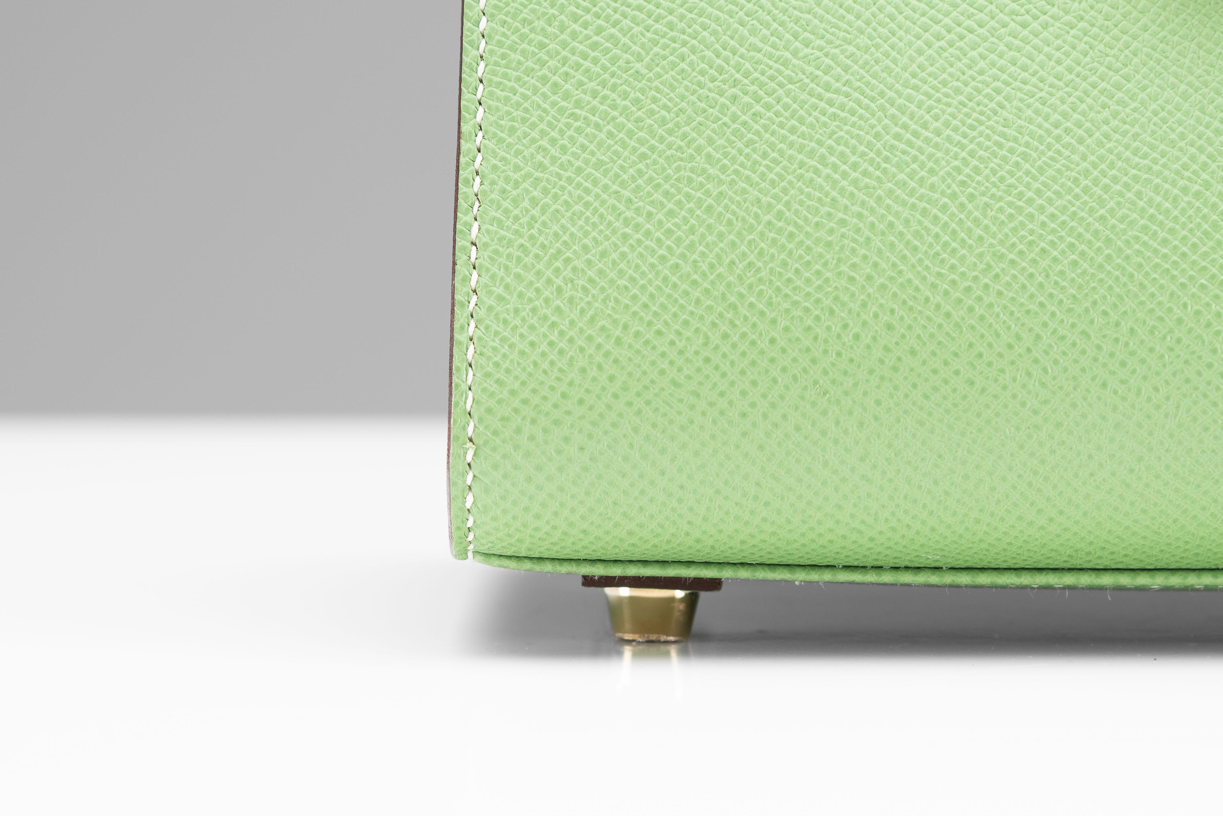 Hermes Birkin 25 HSS VIP Order Vert Criquet NEW Komplett-Set 5