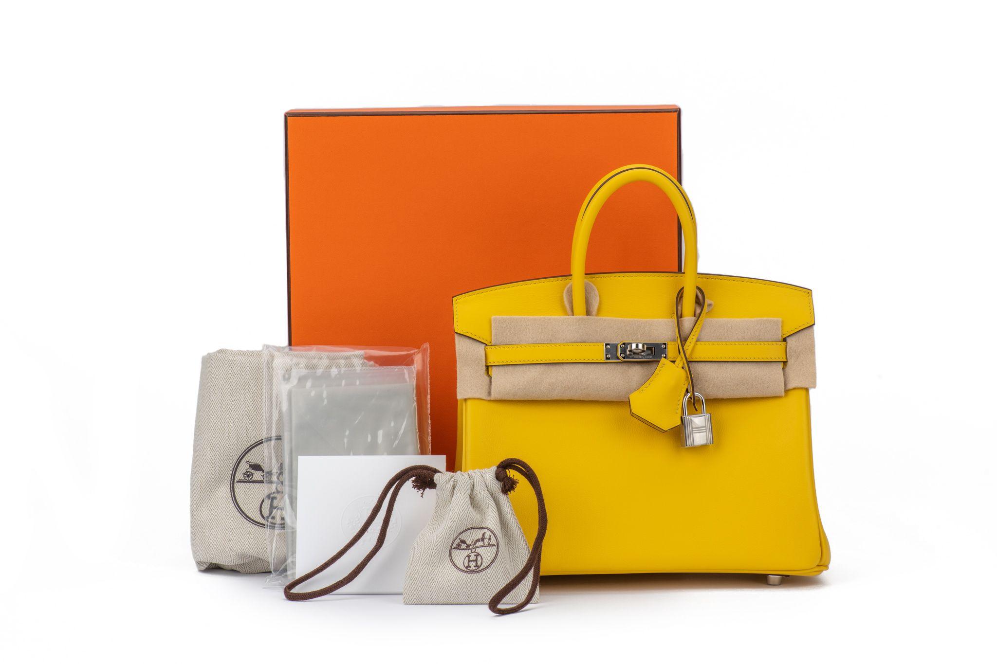 Women's Hermès Birkin 25 Jaune Naples Swift BNIB For Sale