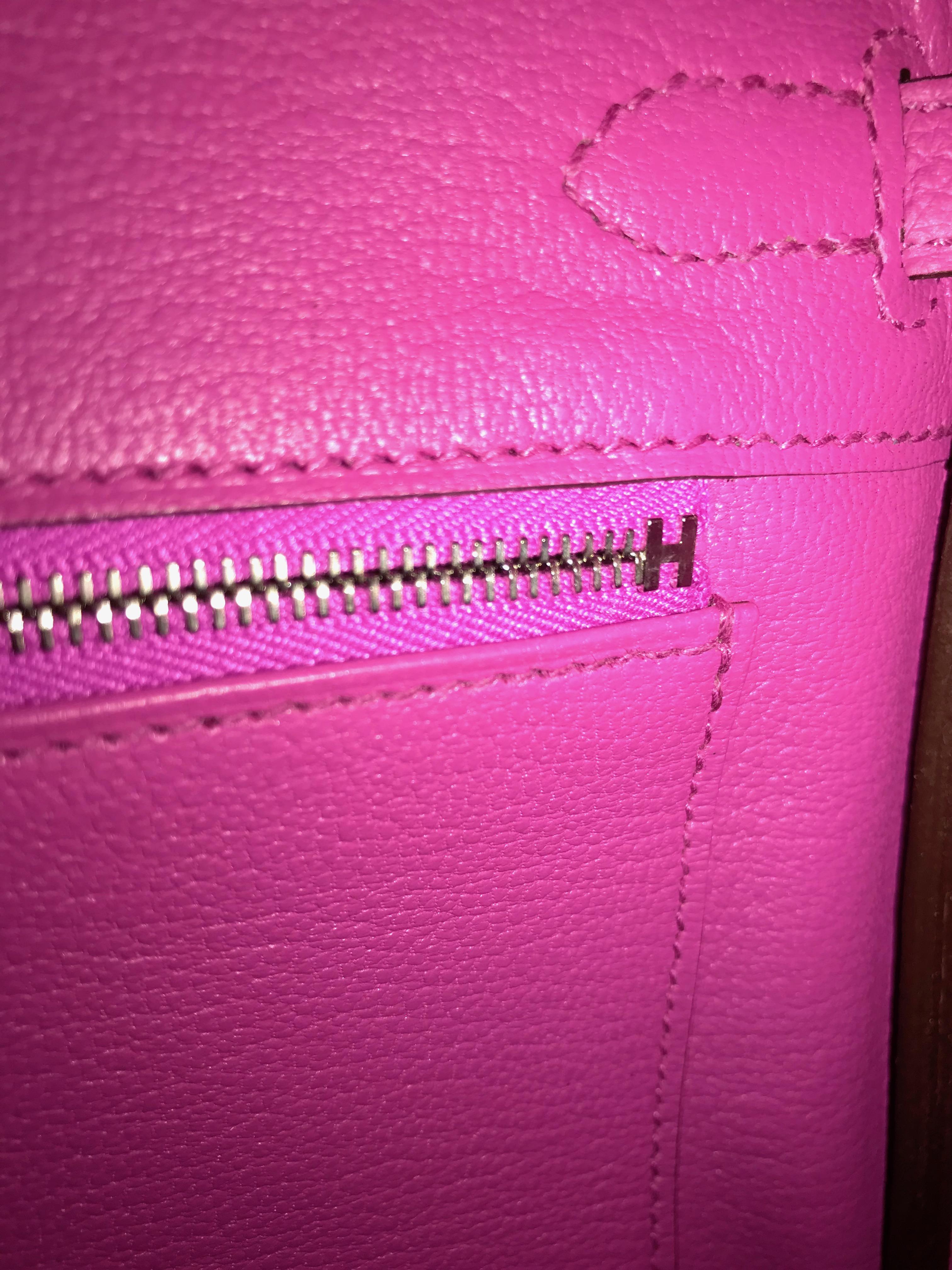 Pink Hermes Birkin 25 Magnolia Togo Palladium Bag