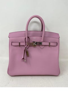 Hermes Birkin 25 Mauve Pink Bag