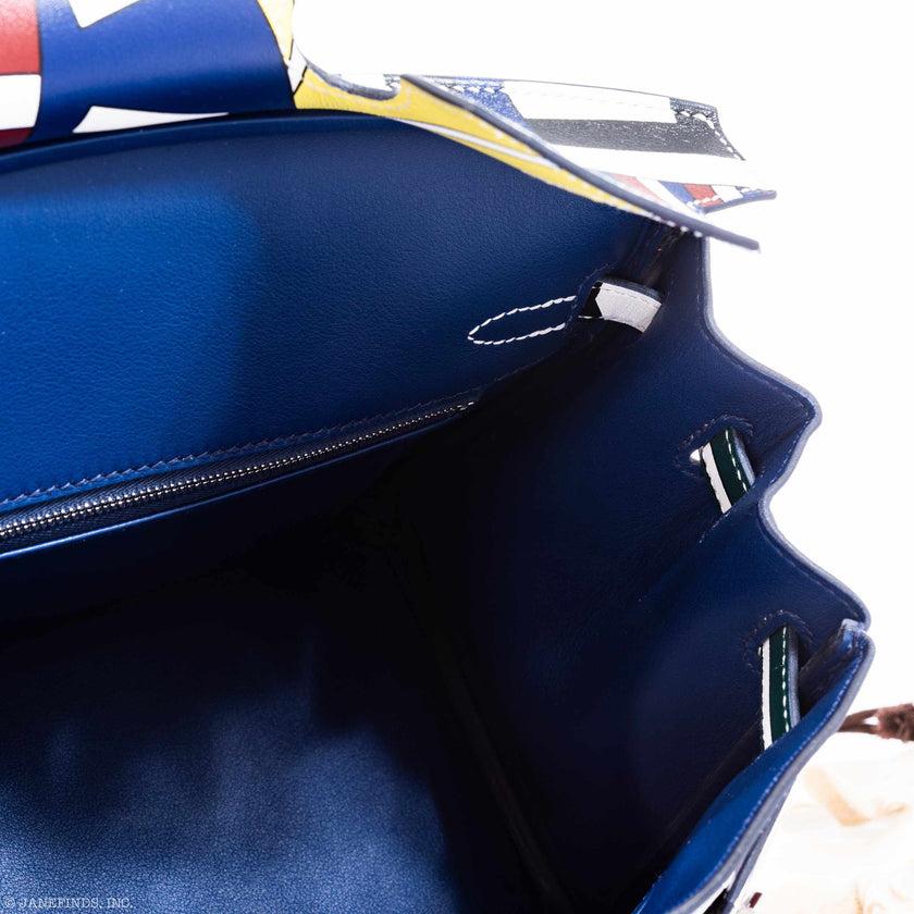 Hermès Birkin 25 Multicolor Swift Leather Palladium Hardware par Nigel Peak en vente 10