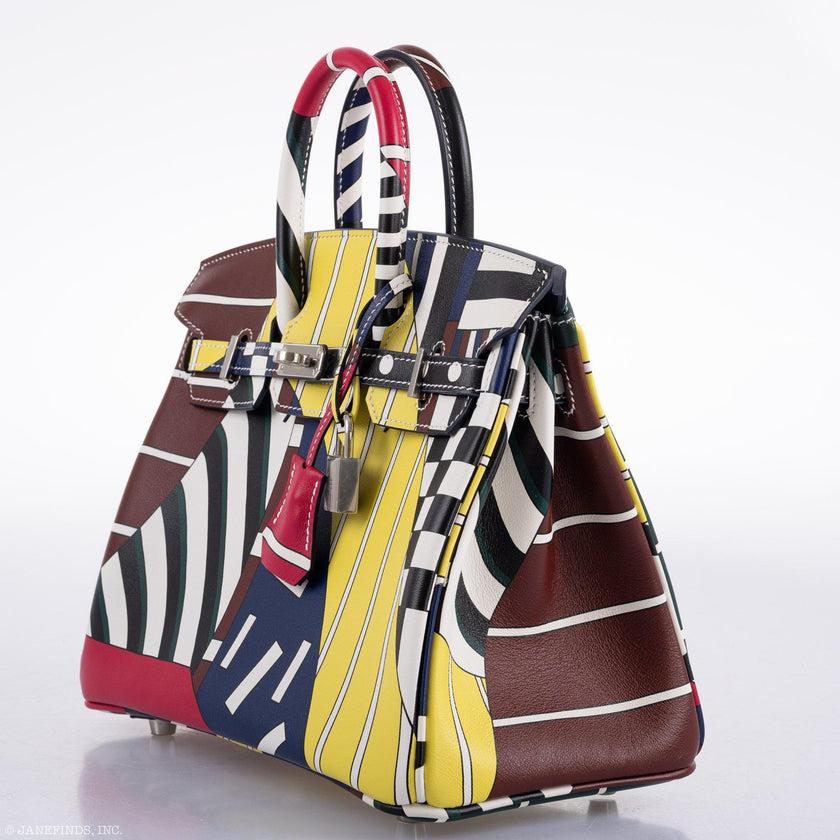 Hermès Birkin 25 Multicolor Swift Leather Palladium Hardware par Nigel Peak Pour femmes en vente