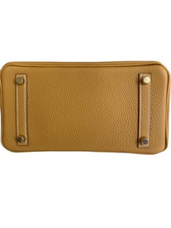 Hermes Birkin 25 Natural Golden Sable Togo Gold Hardware New W 2025