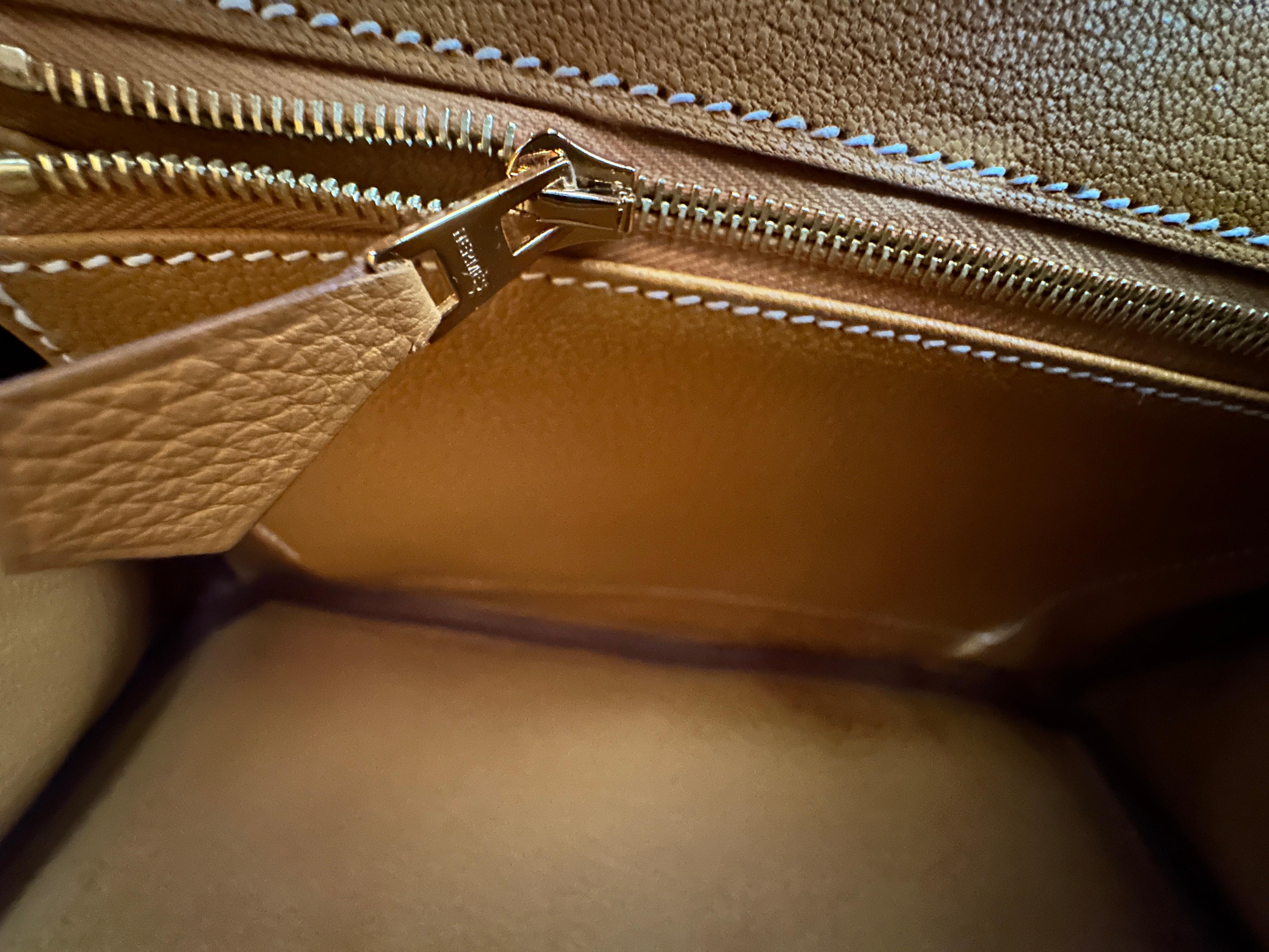 Hermes Birkin 25 Natural Golden Sable Togo Gold Hardware New W 2025 For Sale 4