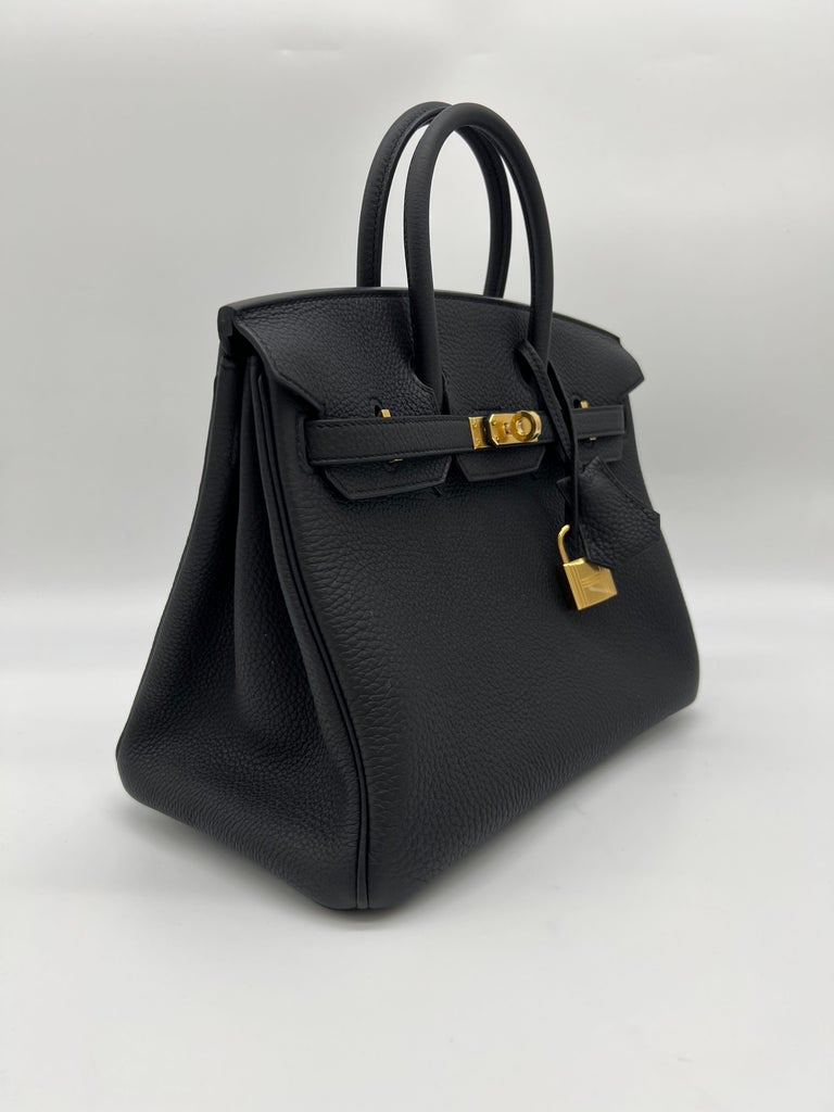 Hermès Birkin 25 Noir Veau Togo with Gold Hardware - Bags