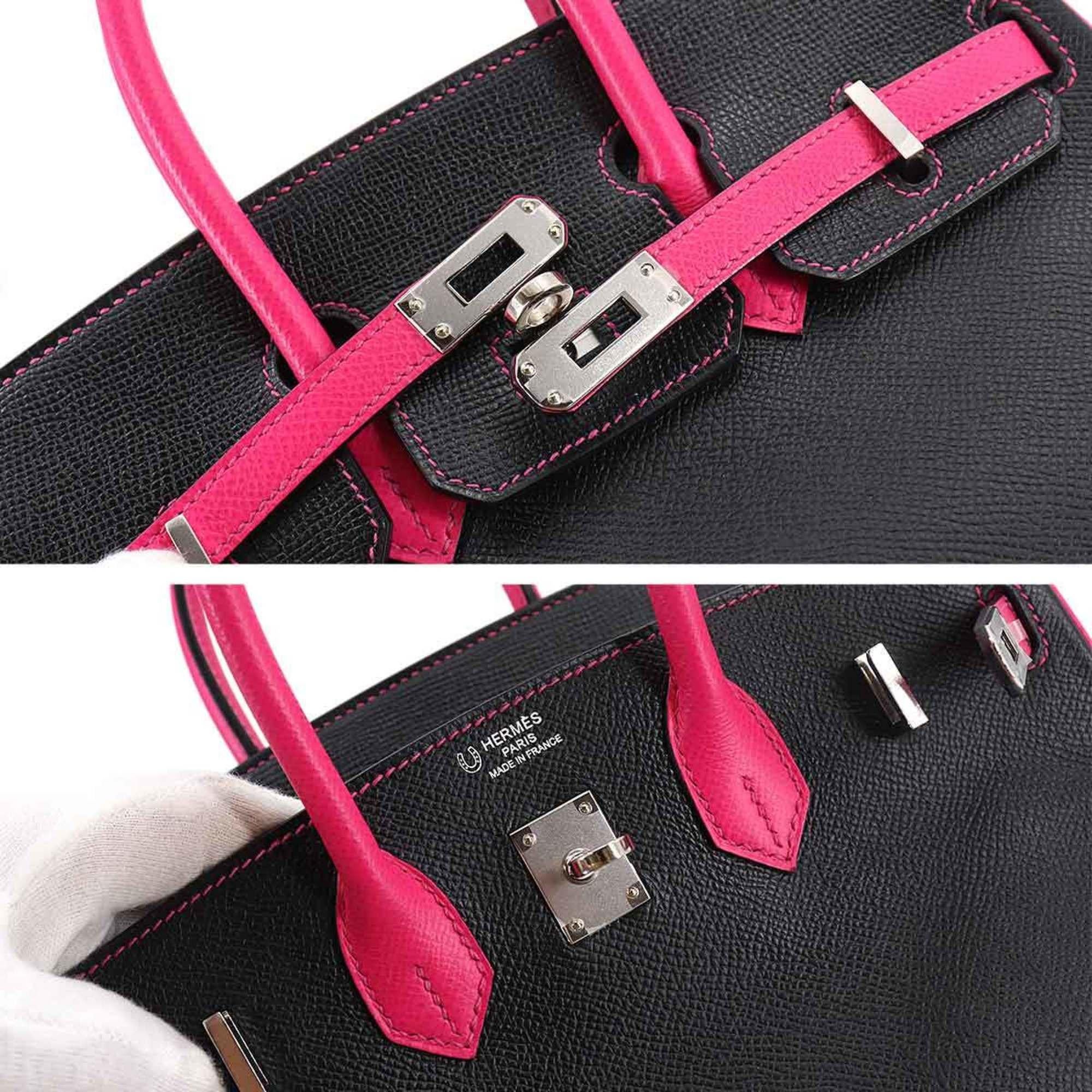Hermes Birkin 25 Personal SPO Handbag Epson Black Rose For Sale 2