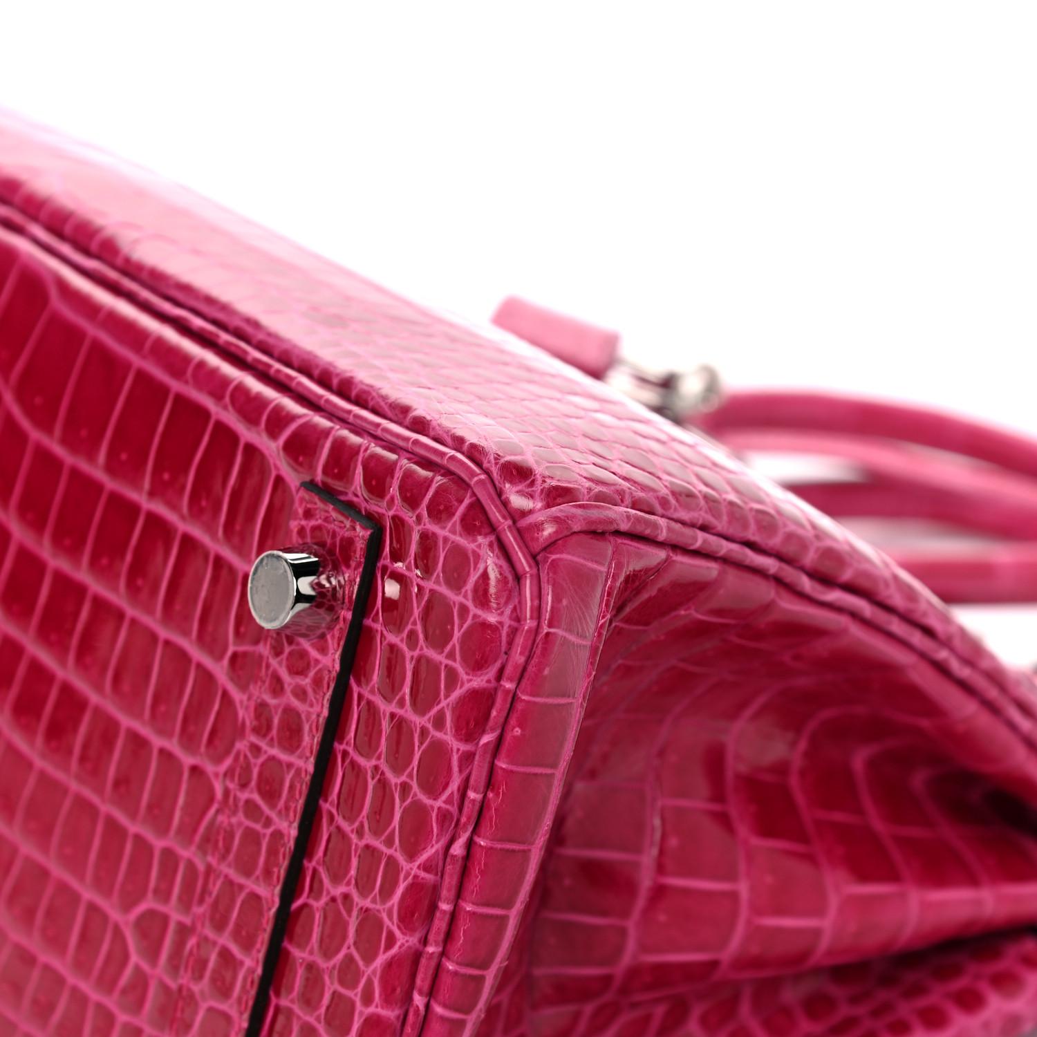 pink crocodile birkin