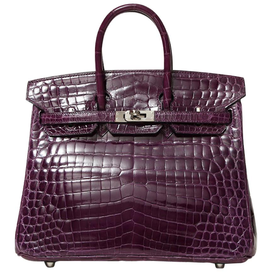 Custom-made Hermes Lavender Purple Crocodile Leather Birkin Bag 30cm  Women's Tote Bag - HEMA Leather Factory