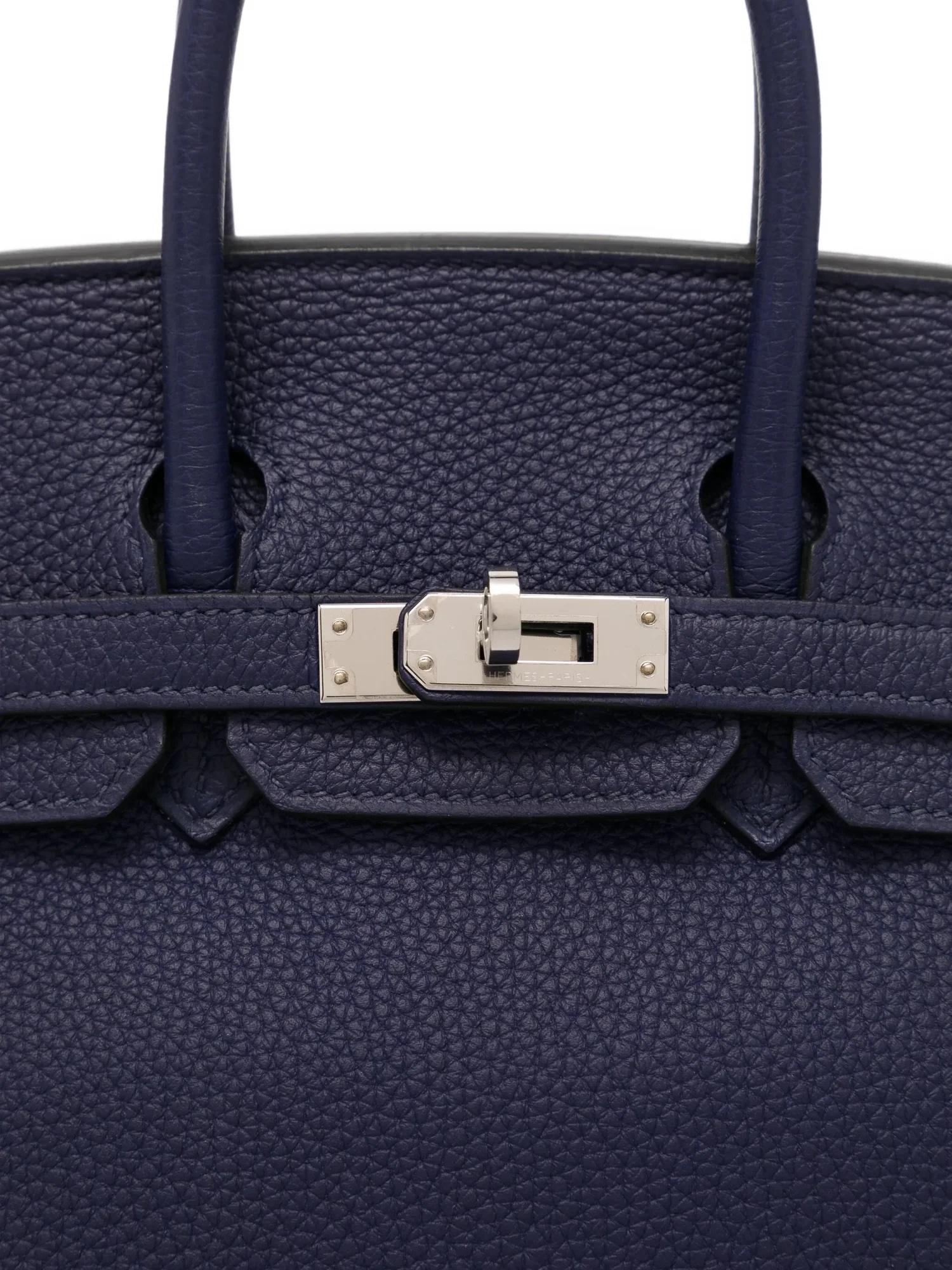 Hermès Birkin 25 Retourne Blu Zaffiro Togo PHW In condizioni ottime in vendita a London, GB