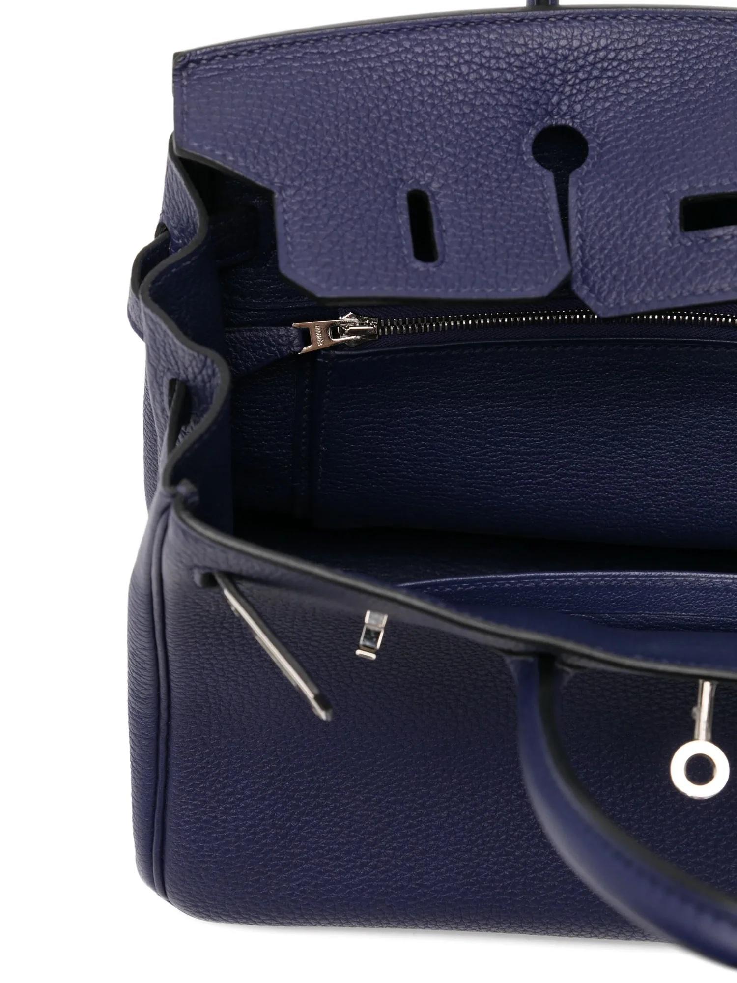 da uomo o donna Hermès Birkin 25 Retourne Blu Zaffiro Togo PHW in vendita