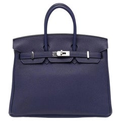 Hermès Birkin 25 Retourne Blue Sapphire Togo PHW
