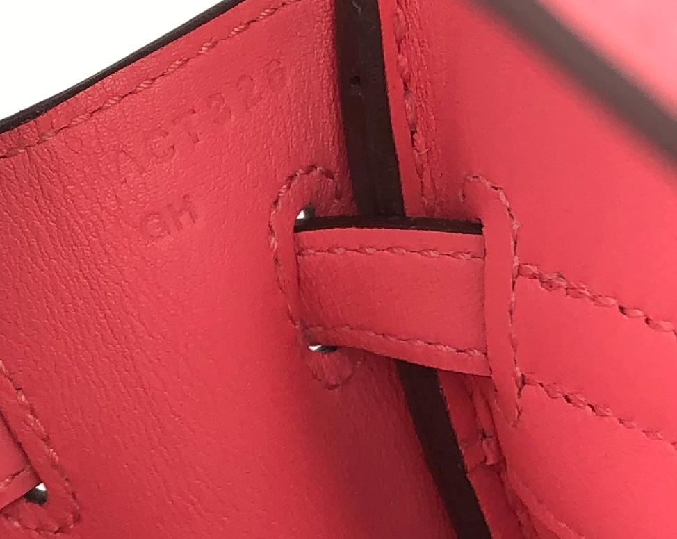 Hermes Birkin 25 Rose Azalea Pink Palladium Hardware 2017 In Excellent Condition In Miami, FL