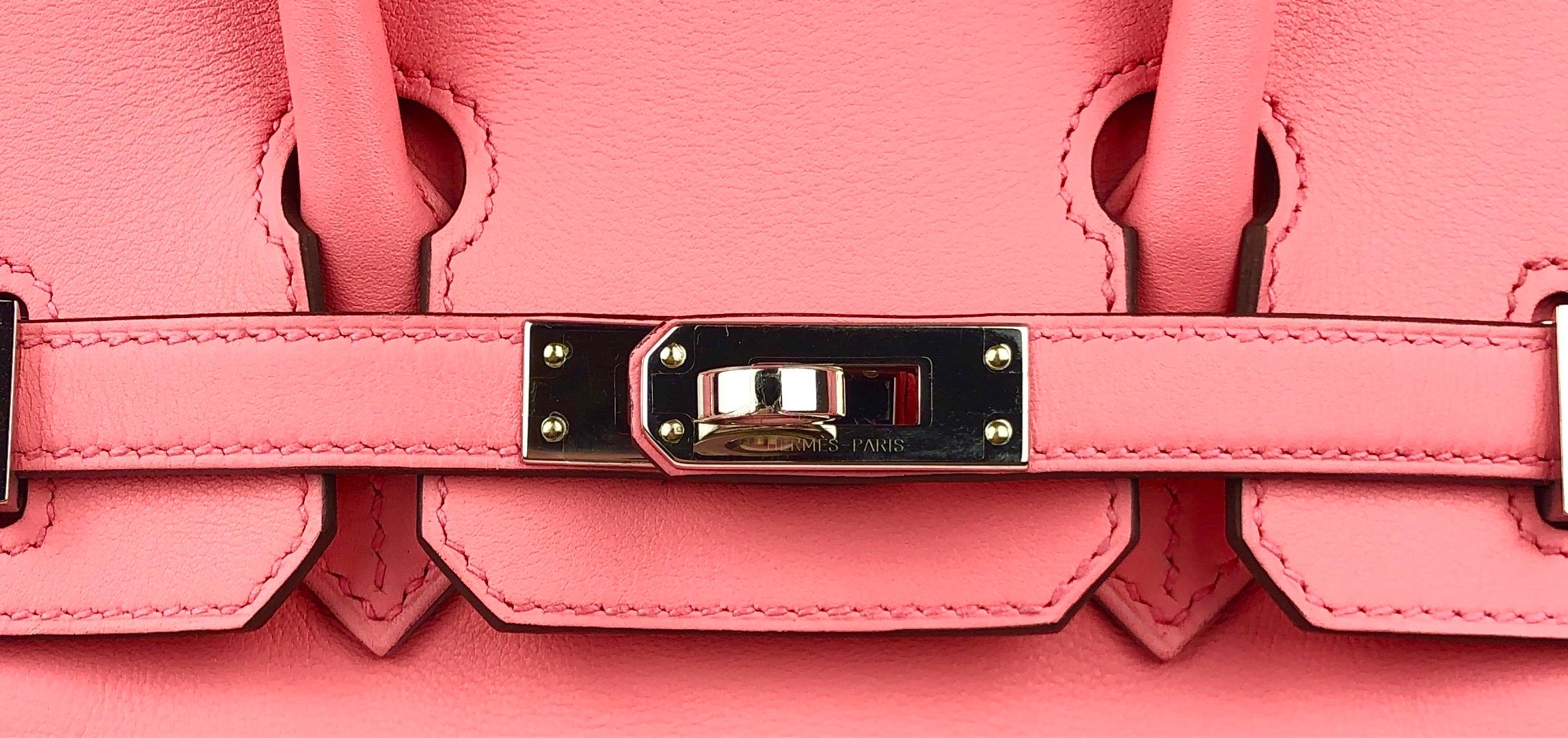 Hermes Birkin 25 Rose D'ete Rosa Palladium Hardware 2020 im Zustand „Neu“ in Miami, FL