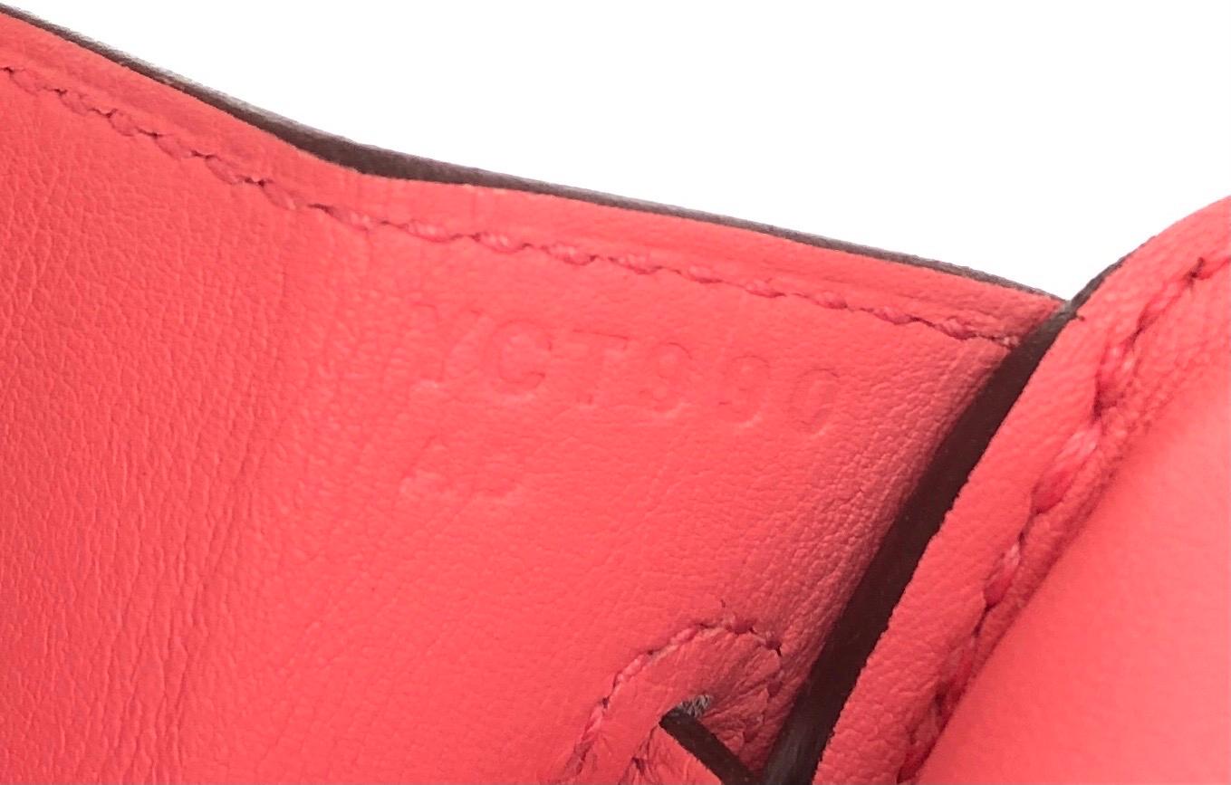 Hermes Birkin 25 Rose D'ete Rosa Palladium Hardware 2020 für Damen oder Herren