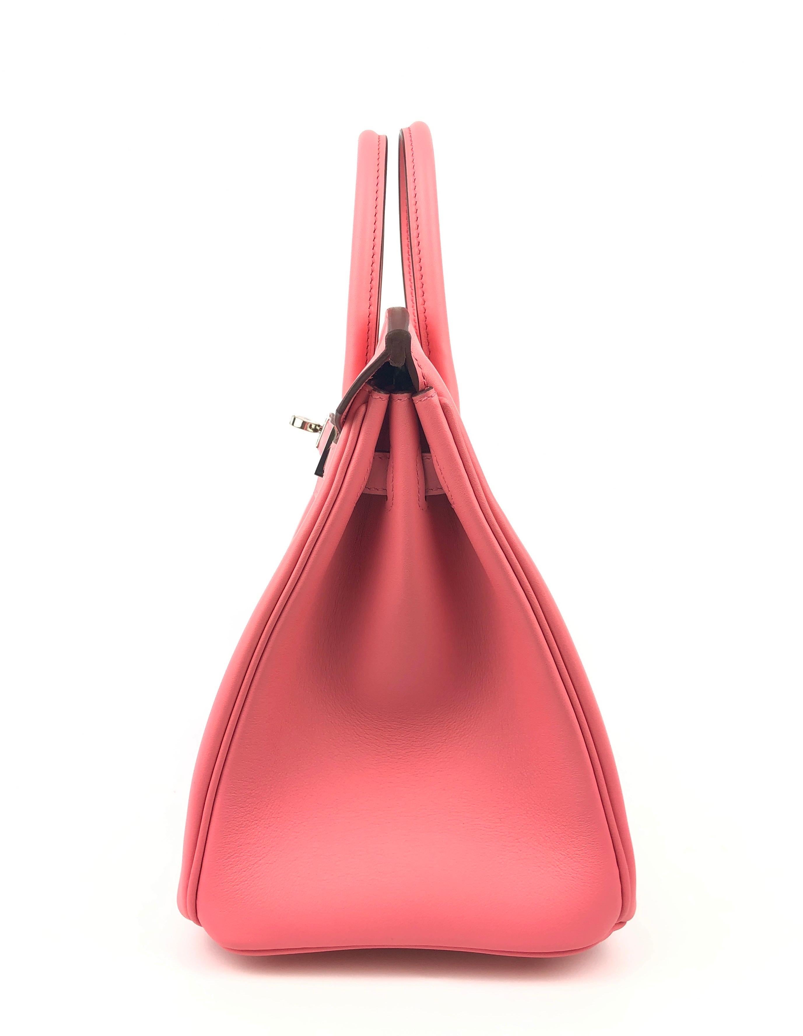 Hermes Birkin 25 Rose D'ete Rosa Palladium Hardware 2020 1