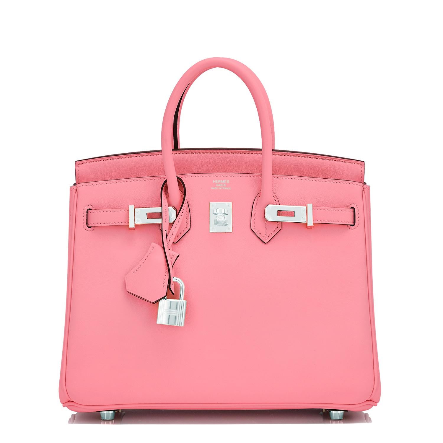 Hermes Birkin 25 Rose Eté Swift Palladium Hardware Baby D'Eté Ultimate Gift 3