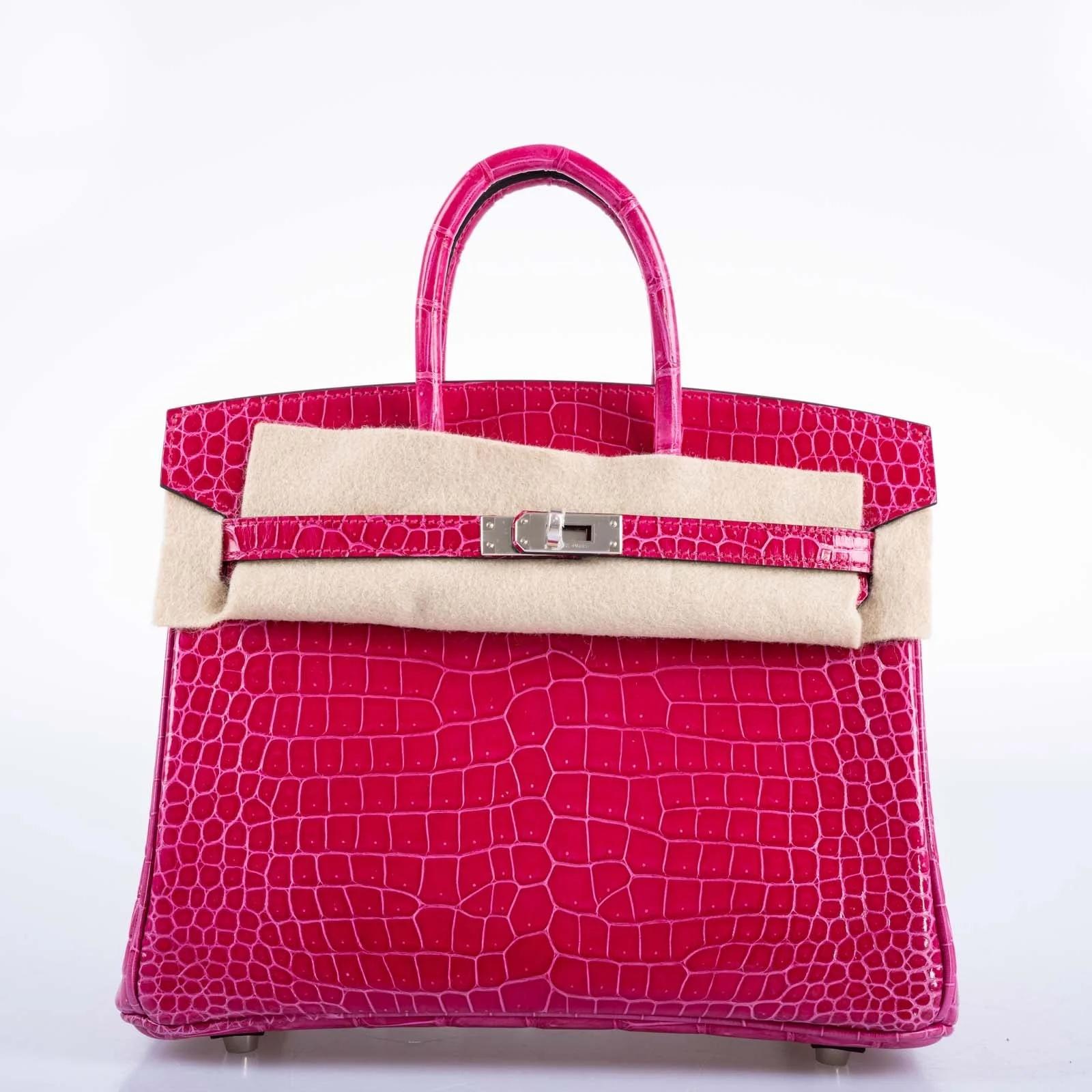 Hermes Rose Tyrien Birkin 30 Ostrich Palladium at 1stDibs