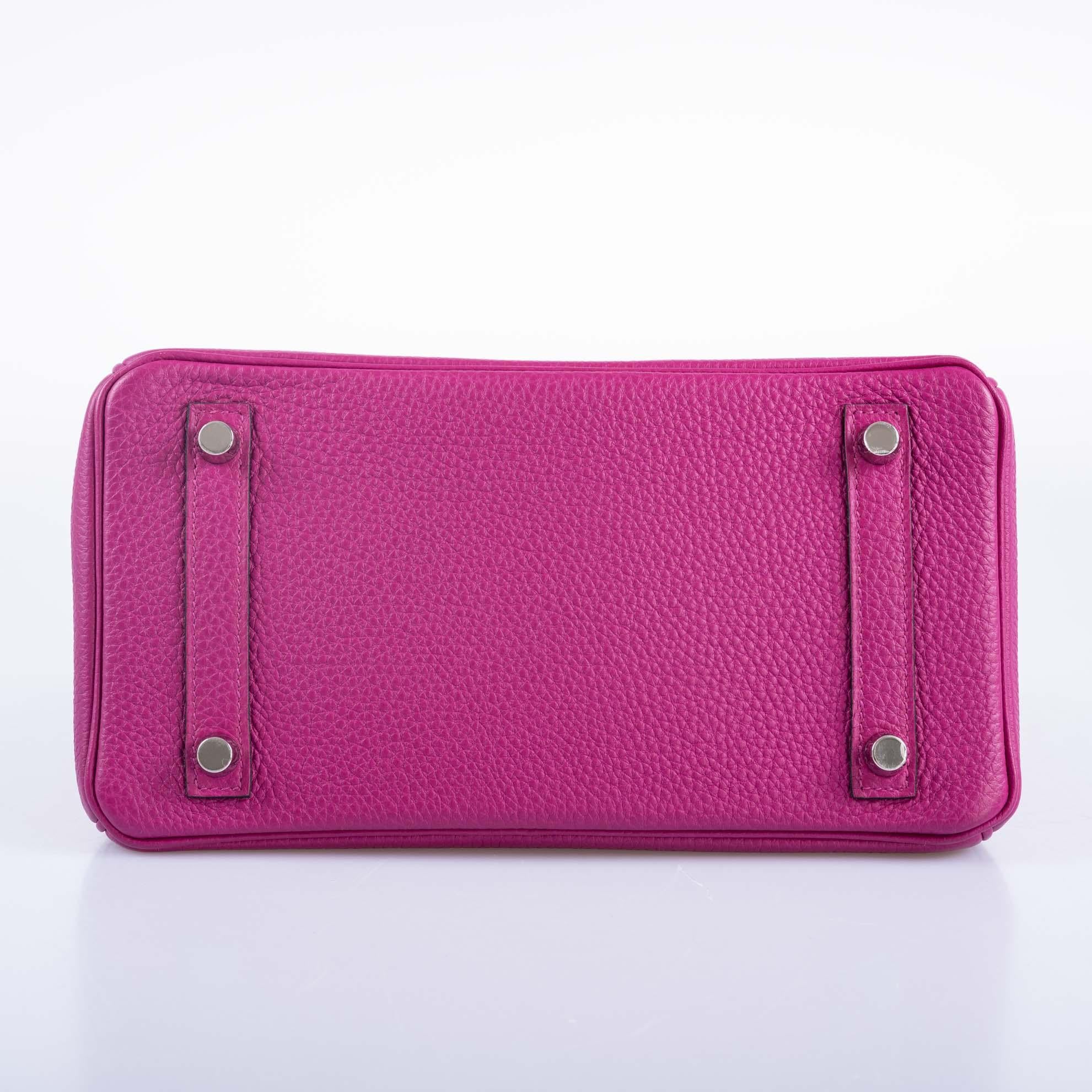 Hermès Birkin 25 Rosa Pourpre Togo Herraje Paladio en venta 1
