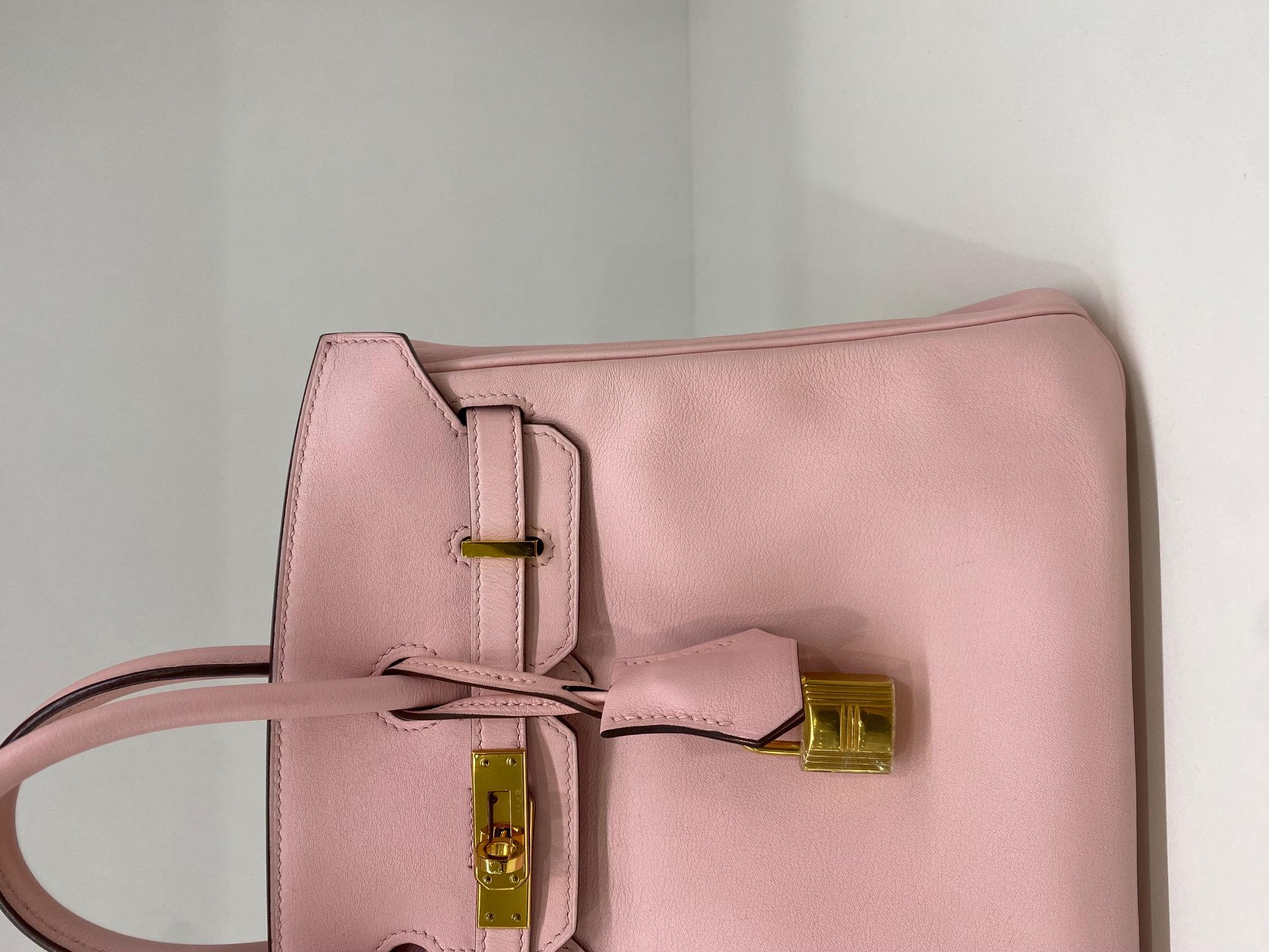 Hermes Birkin 25 Rose Sakura GHW In Excellent Condition For Sale In Double Bay, AU