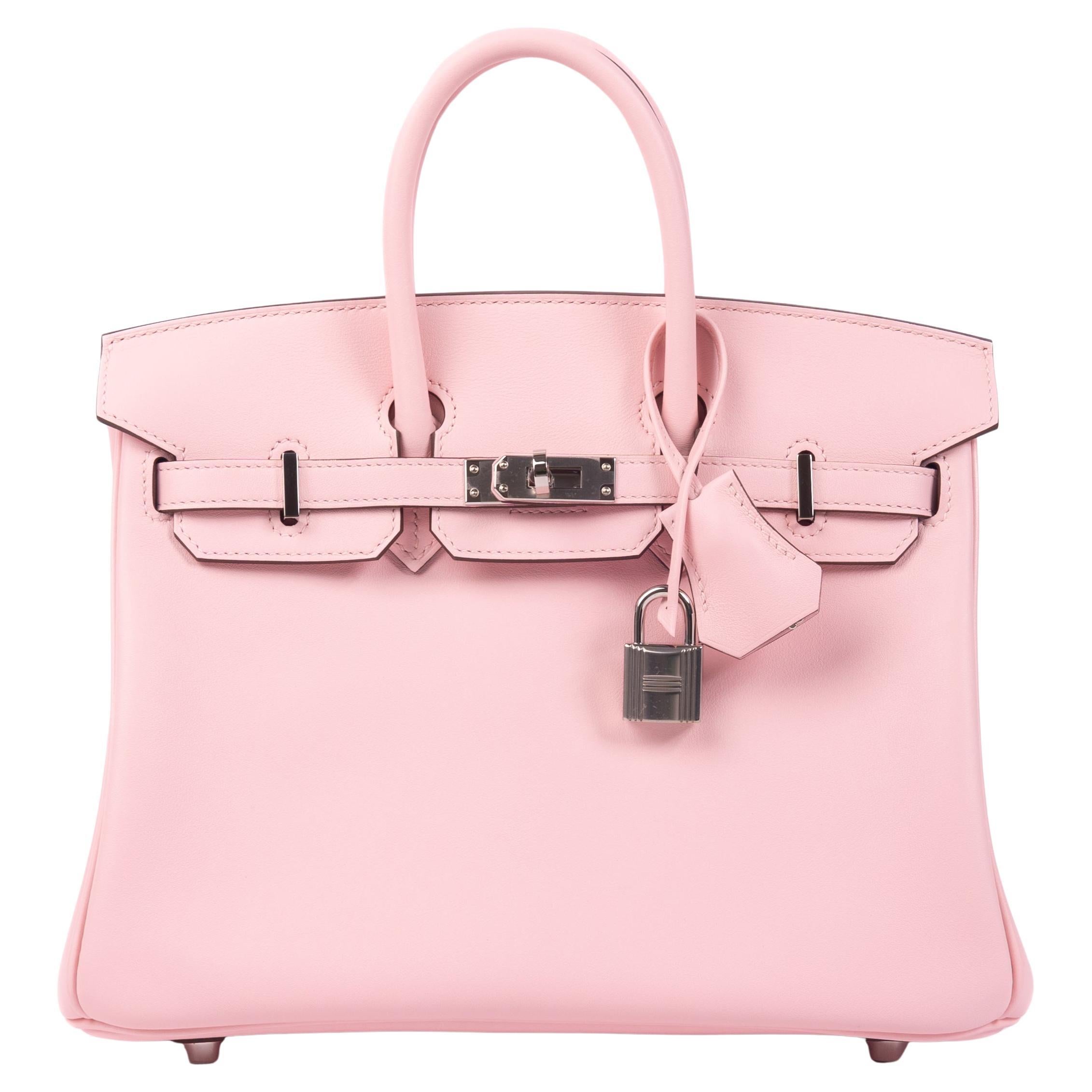 Hermès Birkin 25 Rose Sakura Swift PHW For Sale