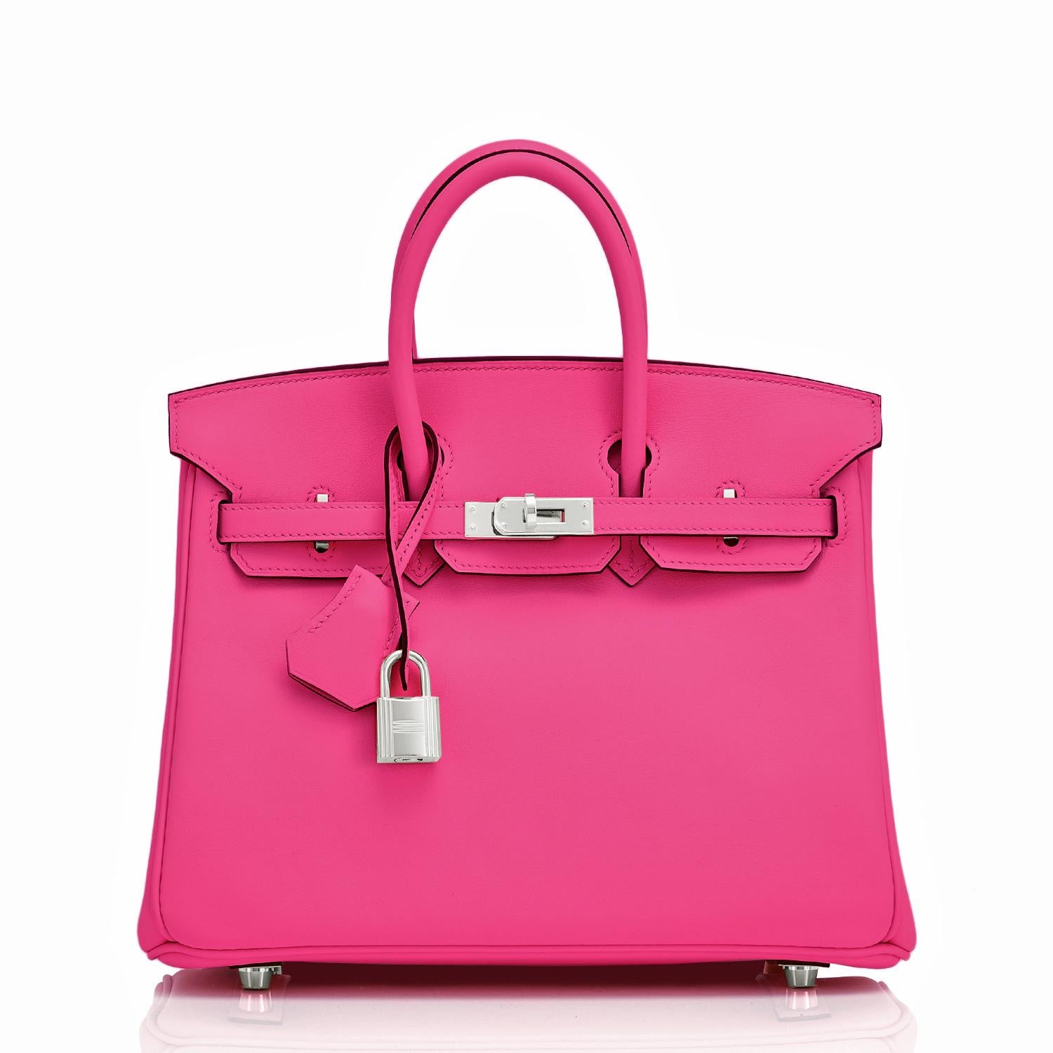 Hermes Birkin 25 Rose Shocking Jonathan Pink Bag Z Stamp, 2021 In New Condition In New York, NY