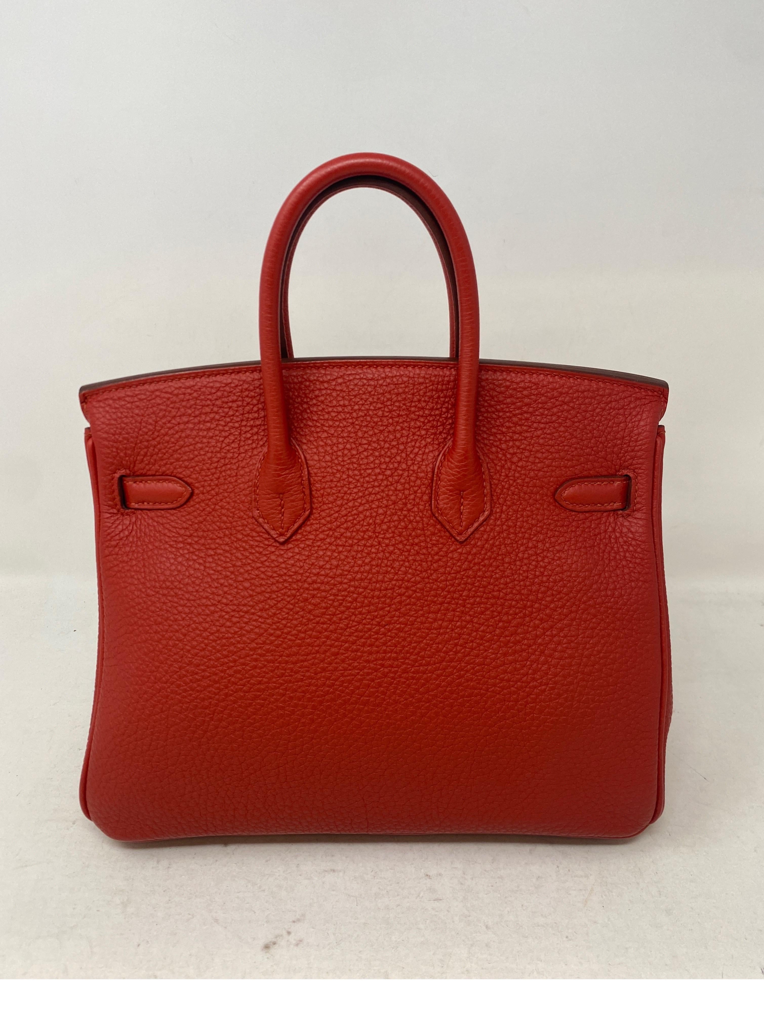 Hermes Birkin 25 Rouge Pivoine Bag  1