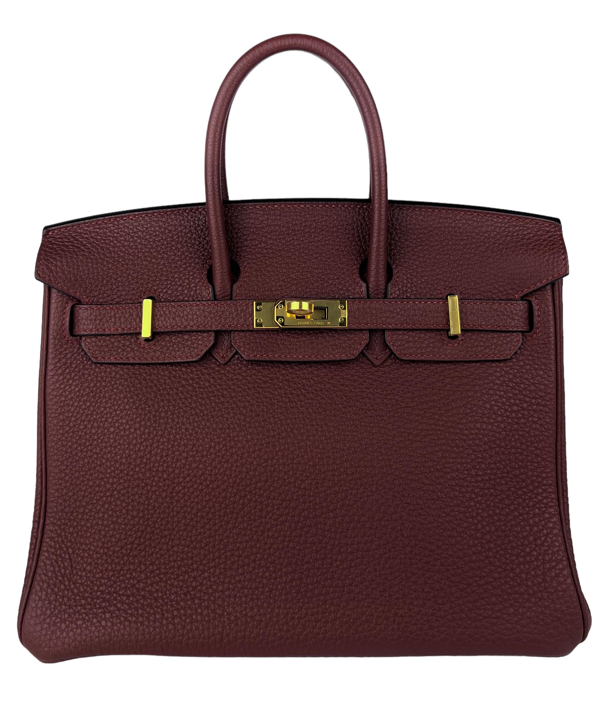 Absolutely Stunning As New Hermes Birkin 25 Rouge Sellier Togo Leather complimented by Gold Hardware. As New Plastic on all Hardware and Feet. Y Stamp 2020.

Shop with Confidence from Lux Addicts. Authenticity Guaranteed! 

Lux Addicts is a Premier