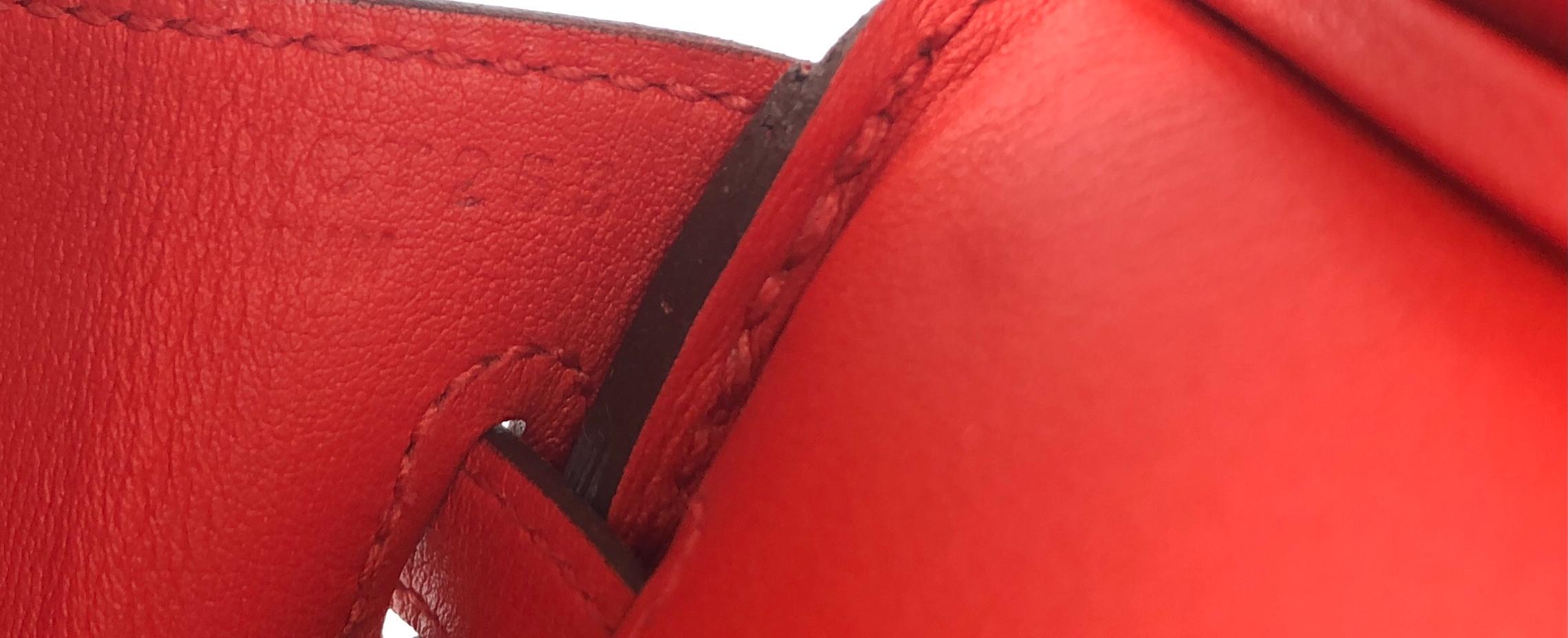 Hermes Birkin 25 Rouge Tomate Red Palladium Hardware 1