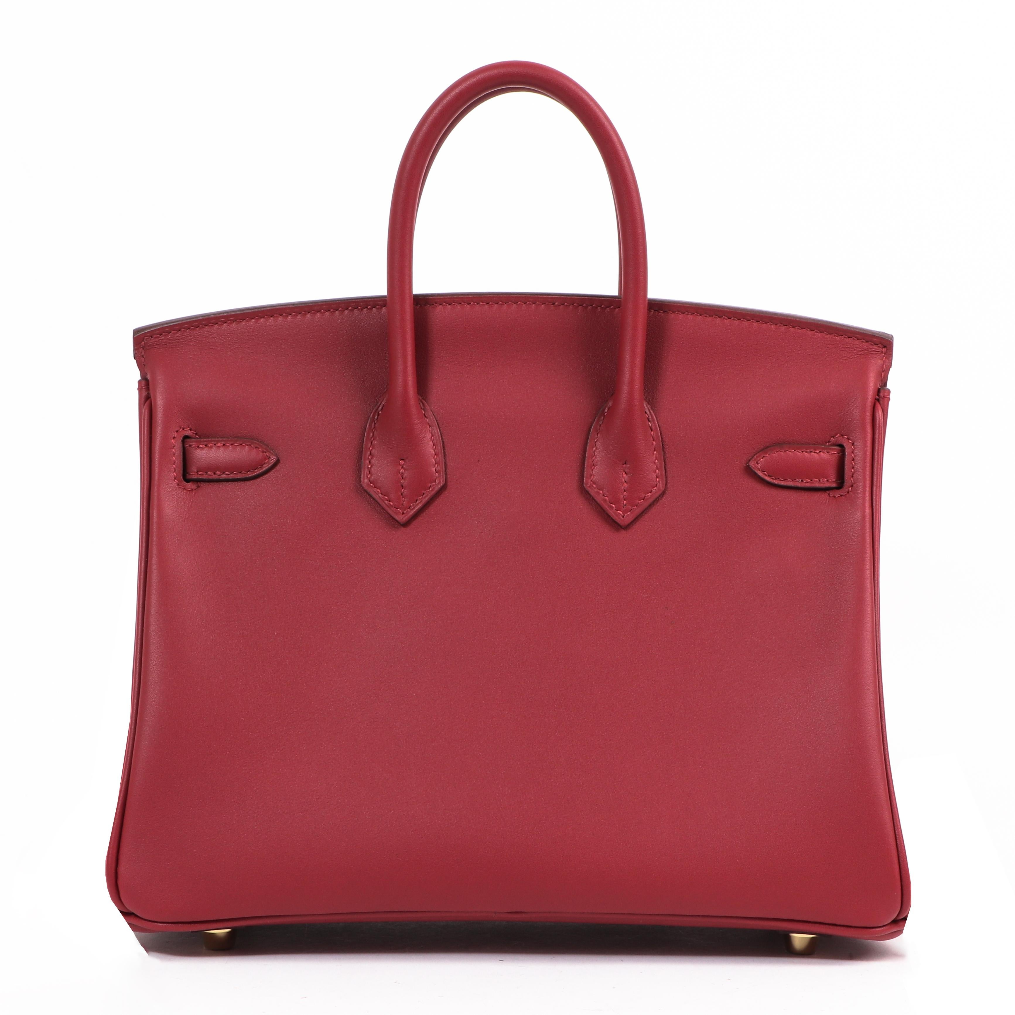 Hermès Birkin 25 Rouge Vif Veau Jonathan GHW Neuf - En vente à Antwerp, BE