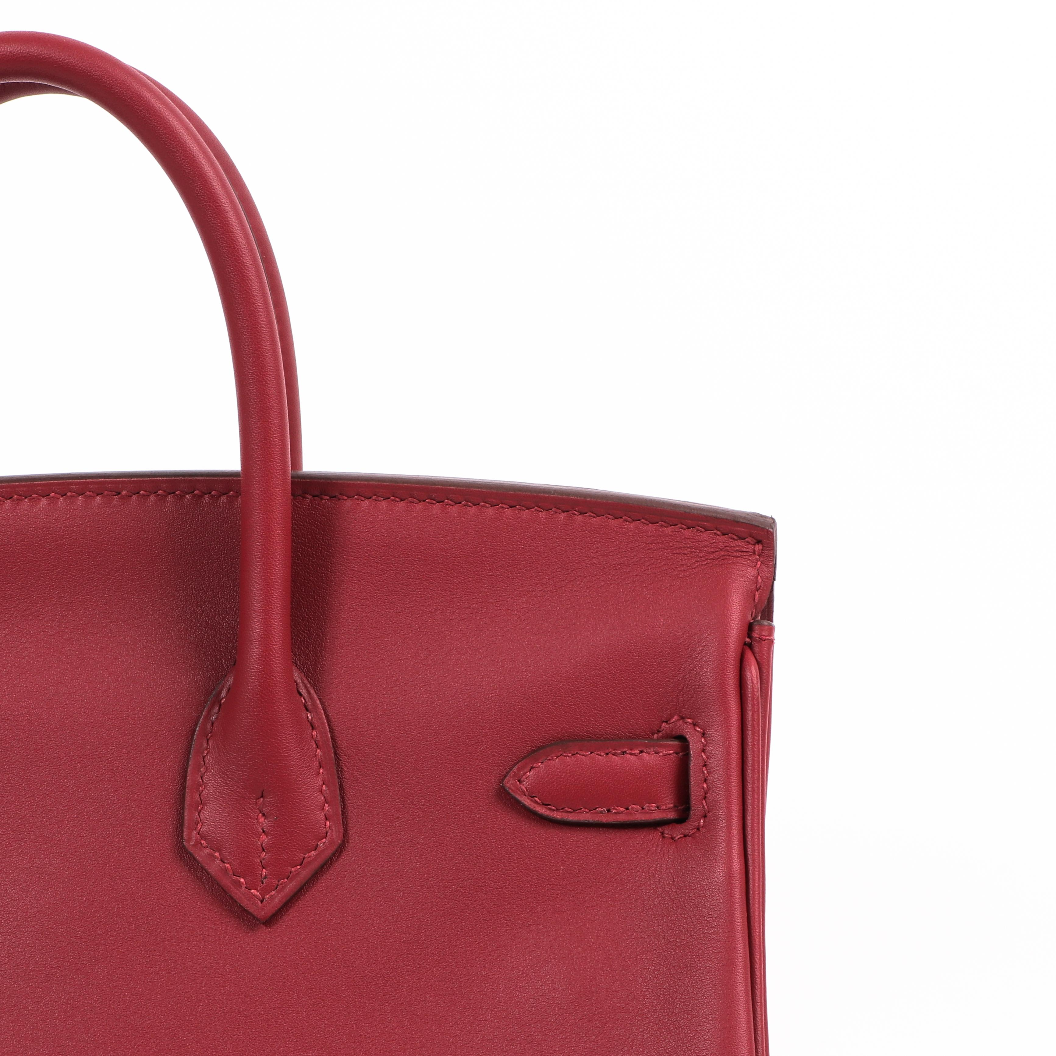 Hermès Birkin 25 Rouge Vif Veau Jonathan GHW Pour femmes en vente