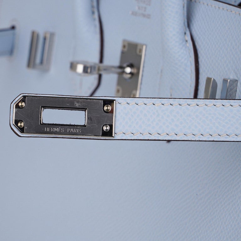 Hermès Birkin 25 Sellier Mauve Pale Epsom Palladium Hardware