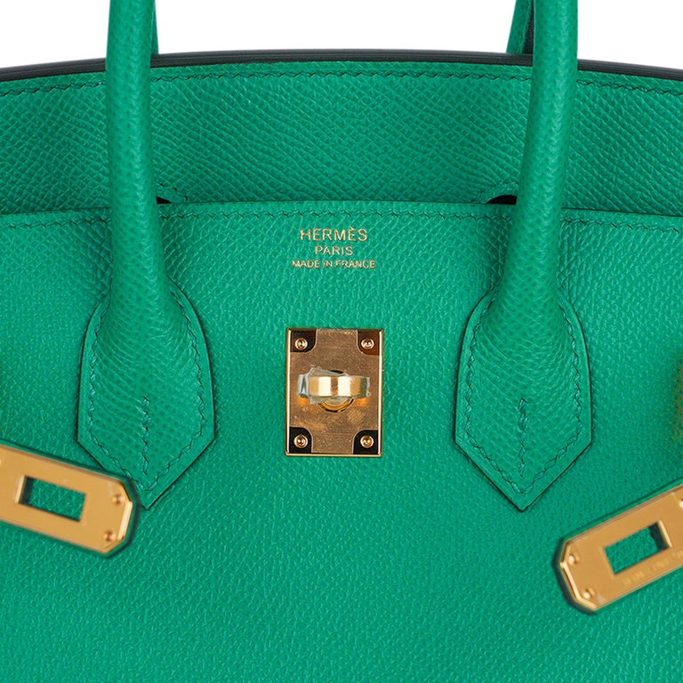 Hermes Birkin 30 Bag Vert Jade Epsom Leather with Gold Hardware
