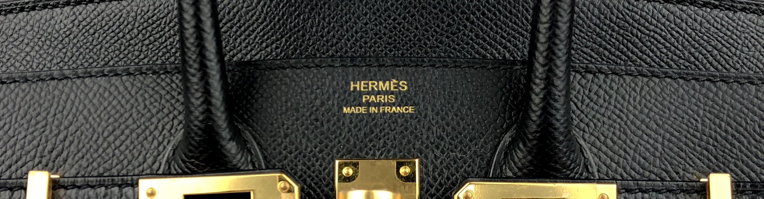 Hermes Birkin 25 Sellier Black Noir Epsom Leather Gold Hardware 2020 In New Condition In Miami, FL