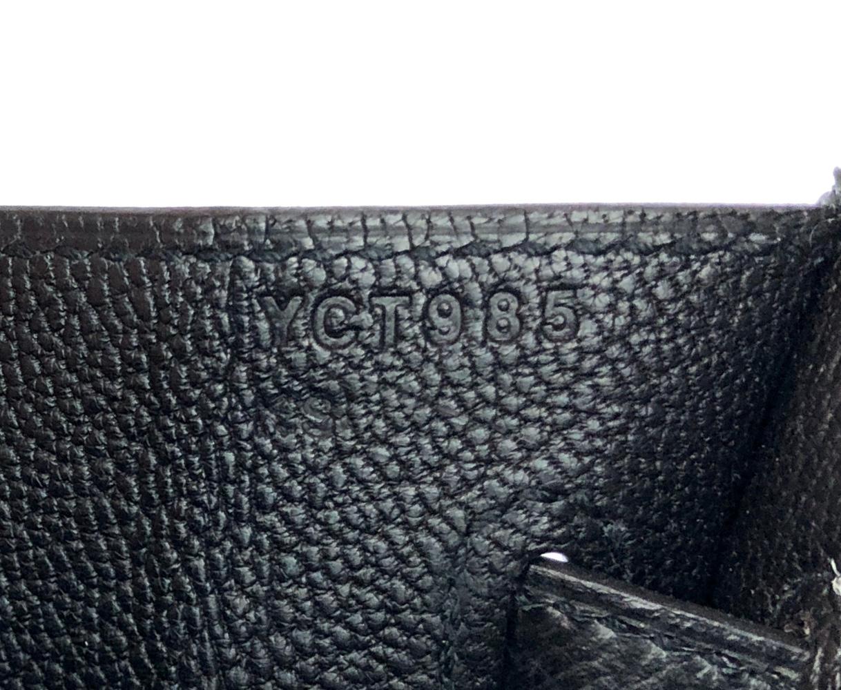 Women's or Men's Hermes Birkin 25 Sellier Black Noir Epsom Leather Gold Hardware 2020
