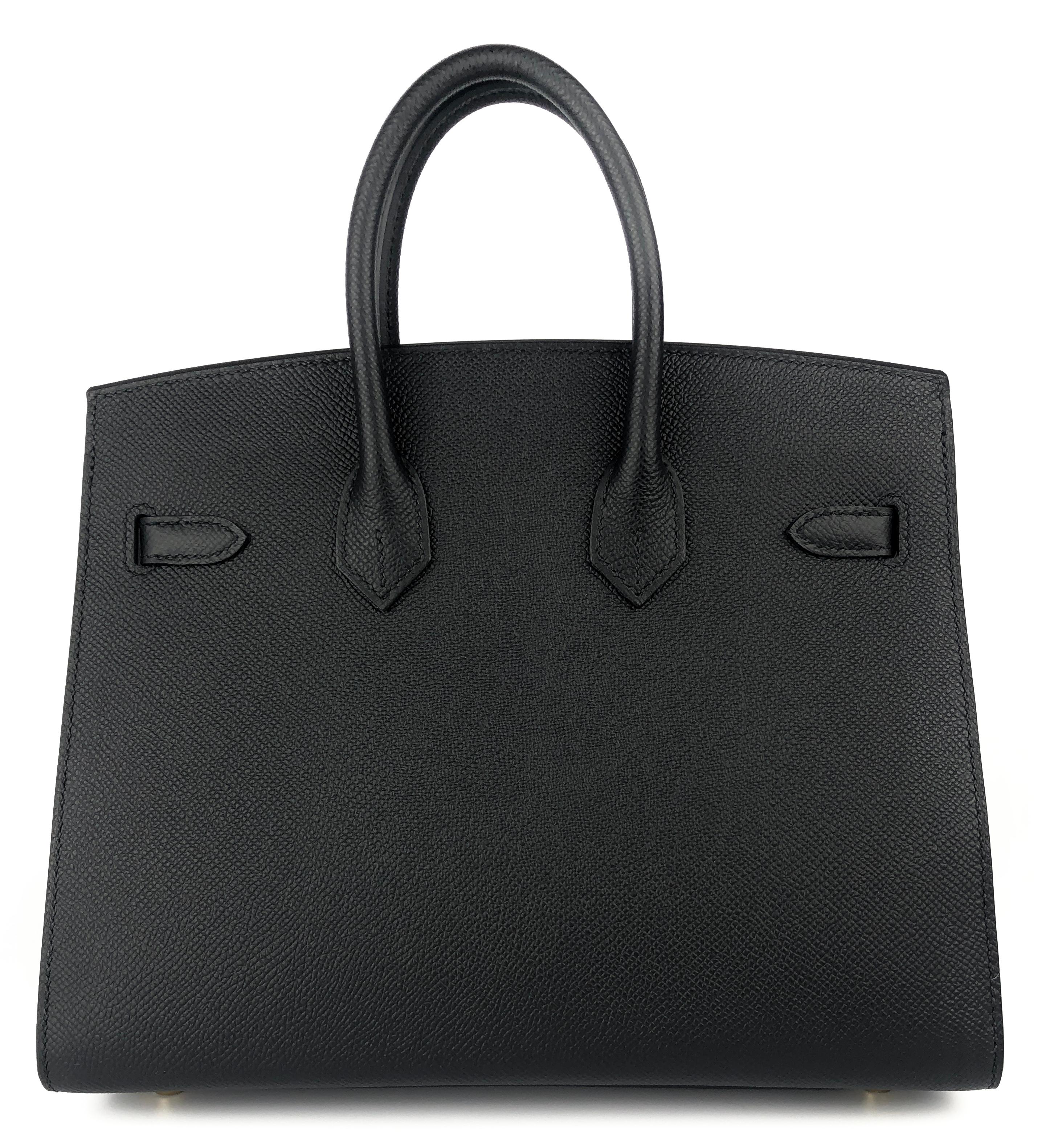 hermes birkin 25 noir black epsom gold hardware