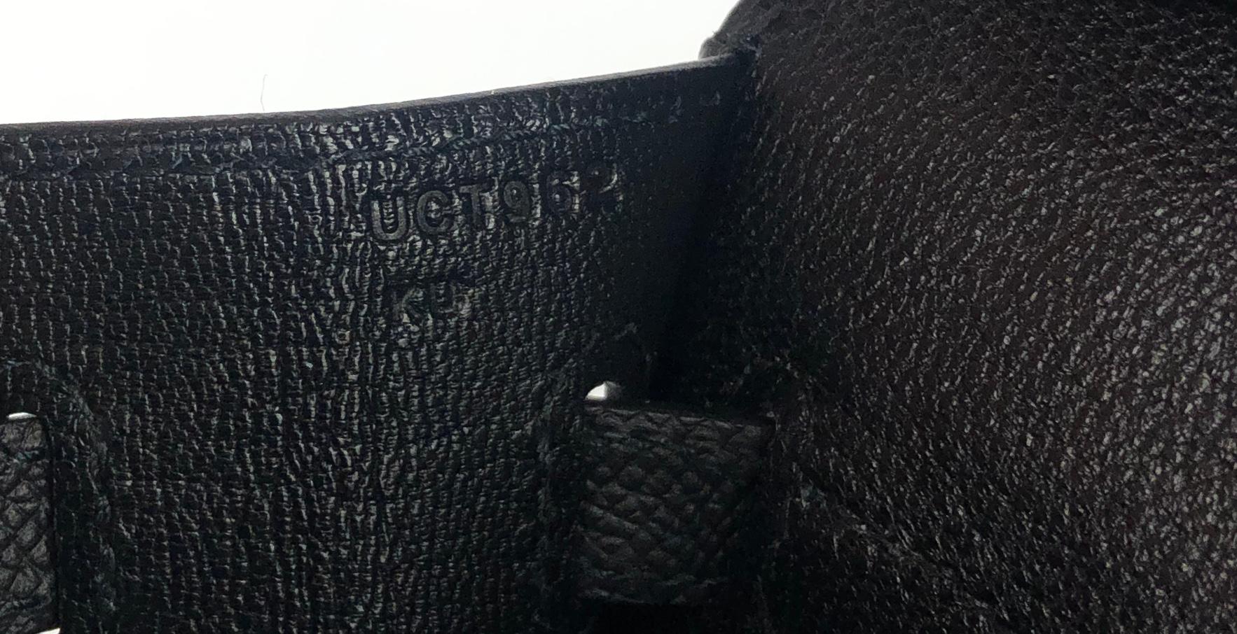 Hermes Birkin 25 Sellier Black Noir Epsom Leather Gold Hardware NEW 2022 1