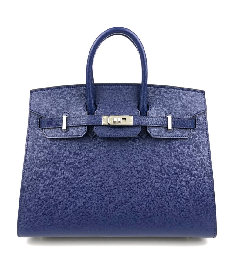 Hermes Birkin 30 Bag Bleu Mykonos Ostrich Leather with Gold Hardware –  Mightychic