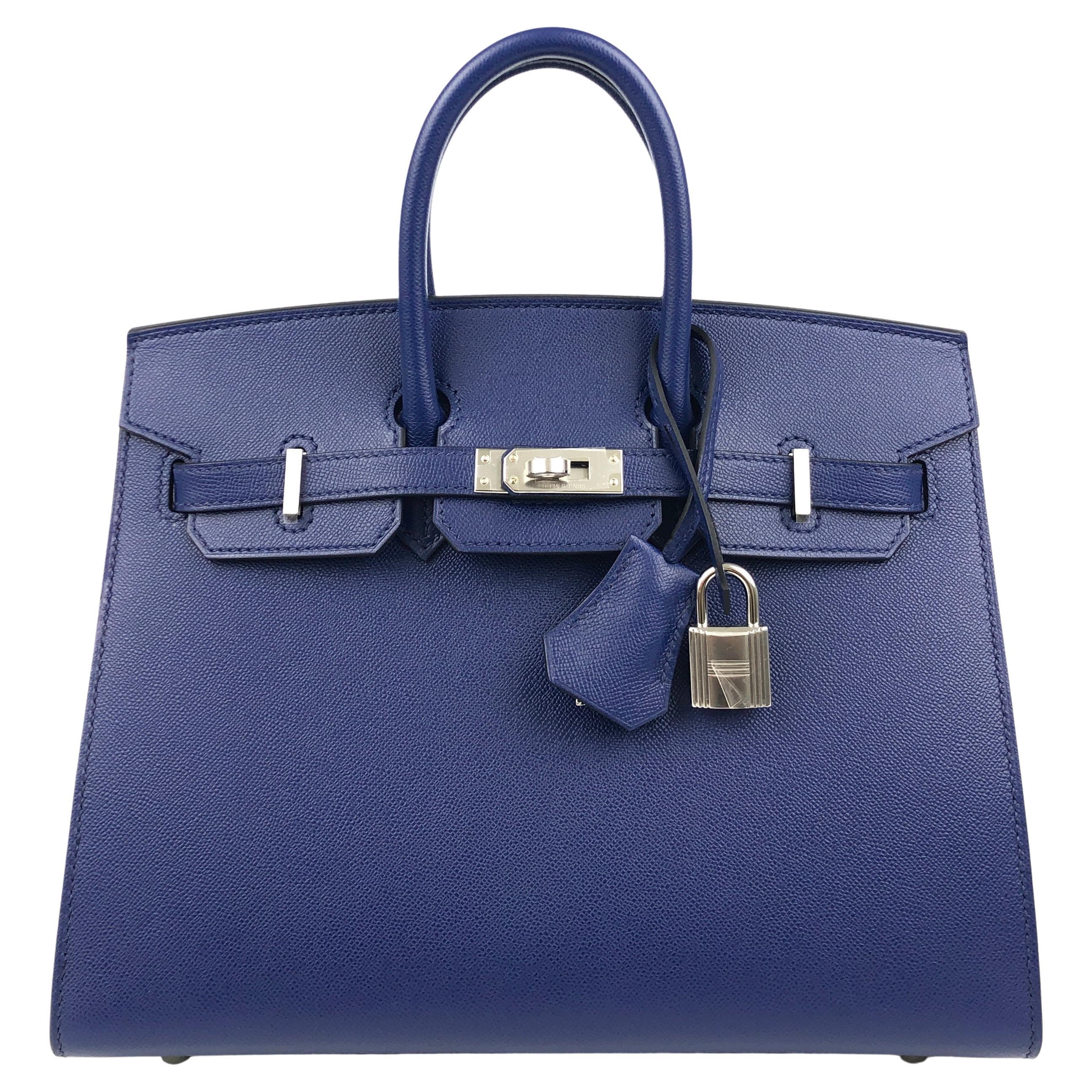 Hermès Blue France Madame Sellier Birkin 25 Palladium Hardware, 2021  Available For Immediate Sale At Sotheby's