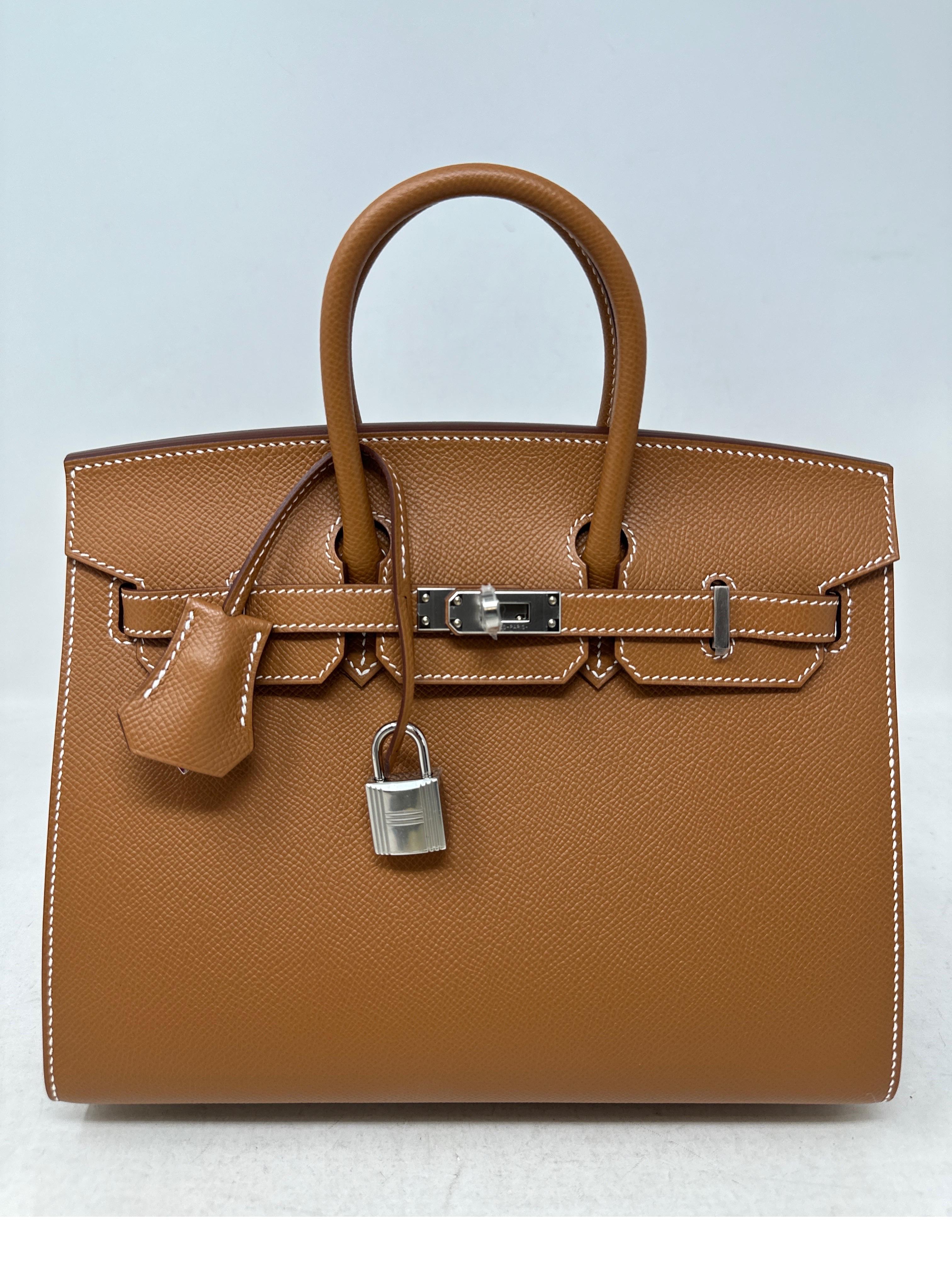 Hermes Birkin 25 Sellier Gold Bag  9