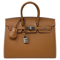 Hermes Birkin 25 Sellier Gold Bag 